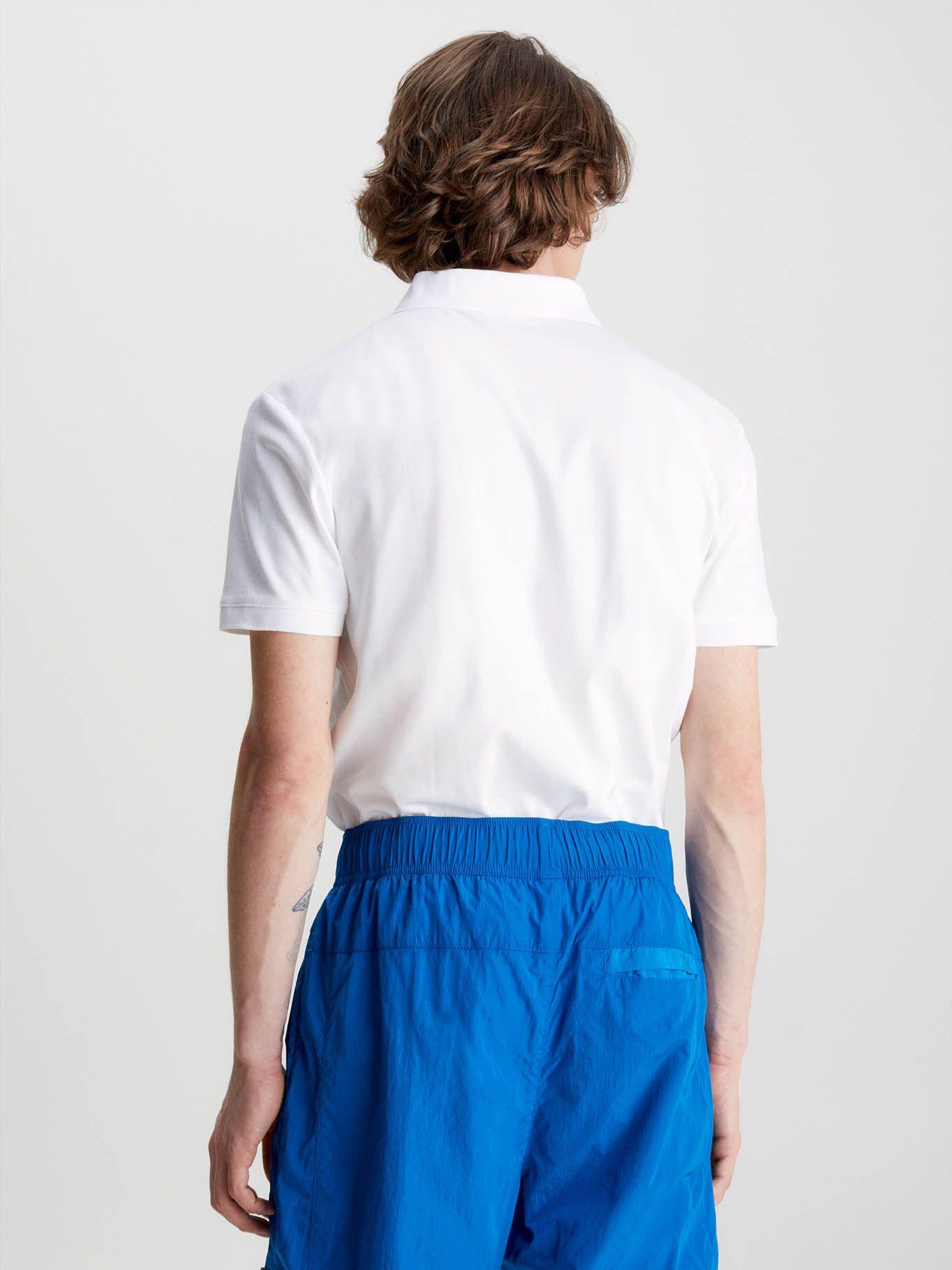 Polo con insignia Blanco Calvin Klein-2