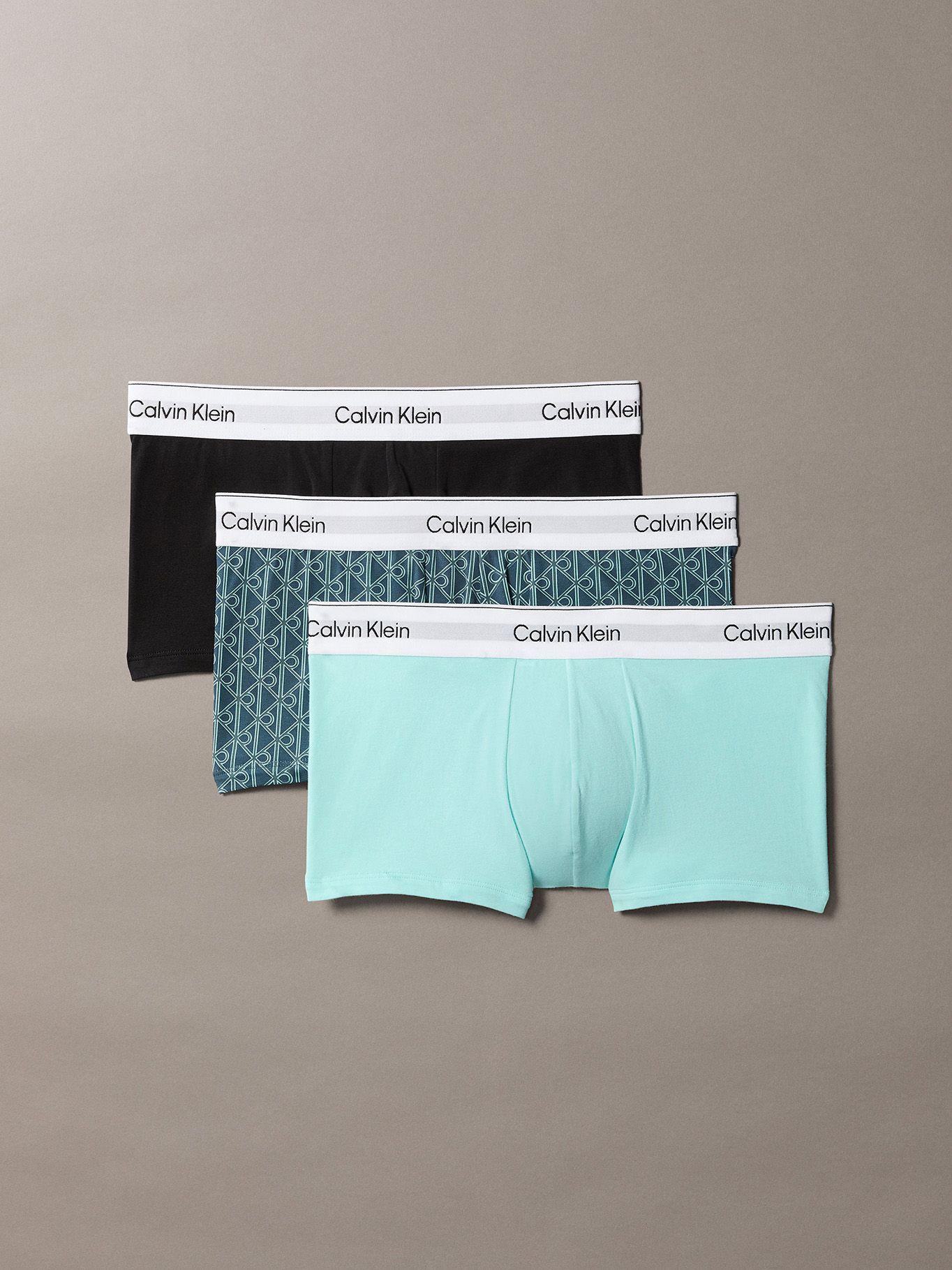 Pack 3 Bóxer Trunk Icon Stretch Multicolor Calvin Klein-0