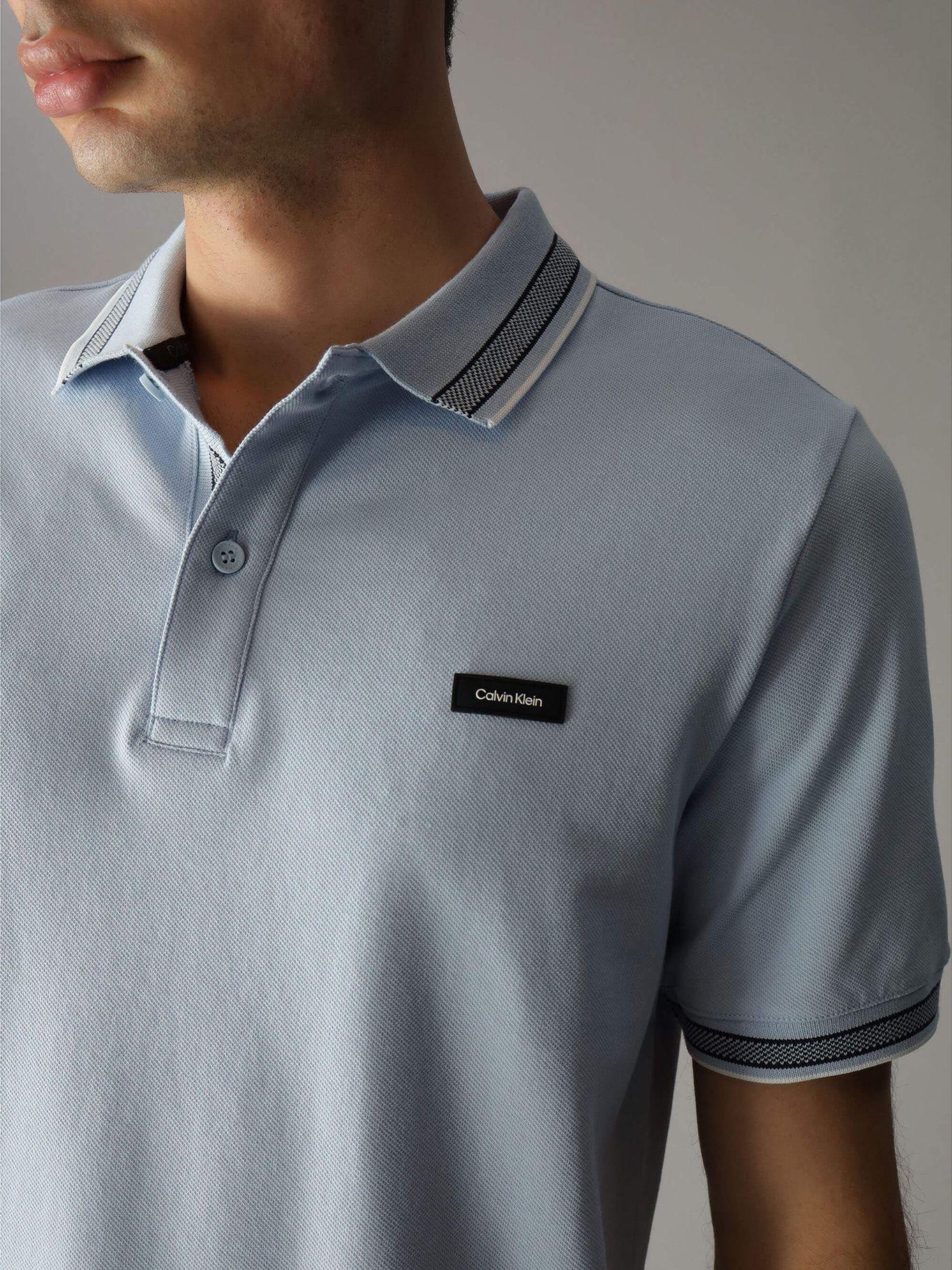 Polo Stretch Multi Tipping Azul Calvin Klein-3