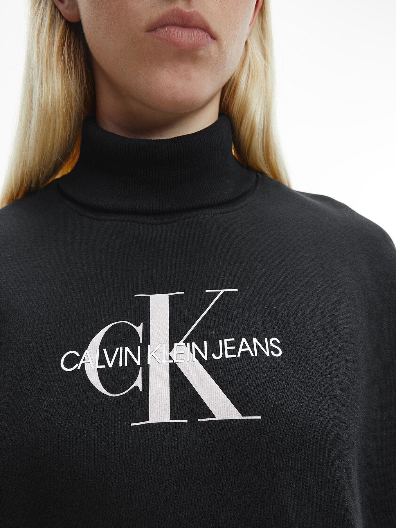 Polerón Oversized Mid Scale Negro Calvin Klein-3