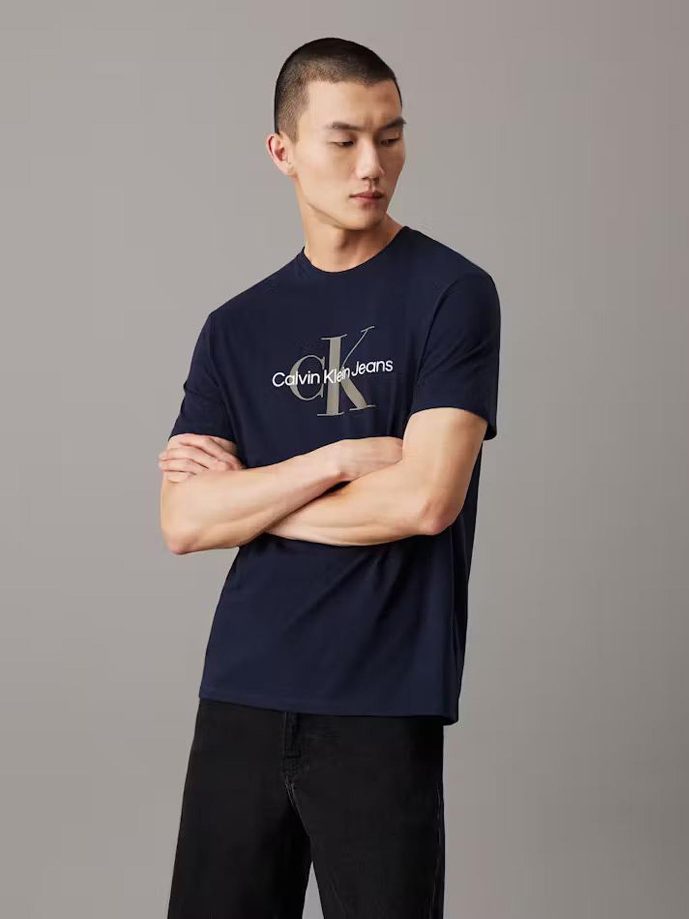 Polera Monogram-  Azul Calvin Klein-0