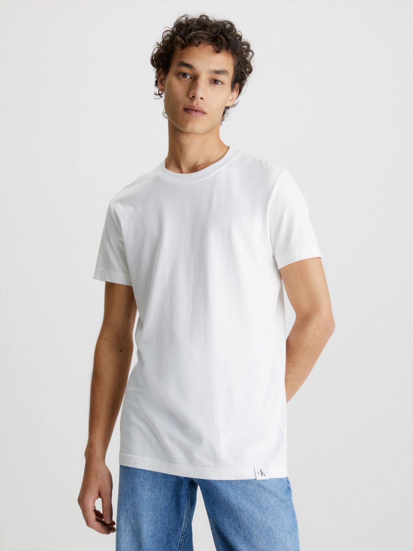 Polera Logo Tab  Blanco Calvin Klein-0