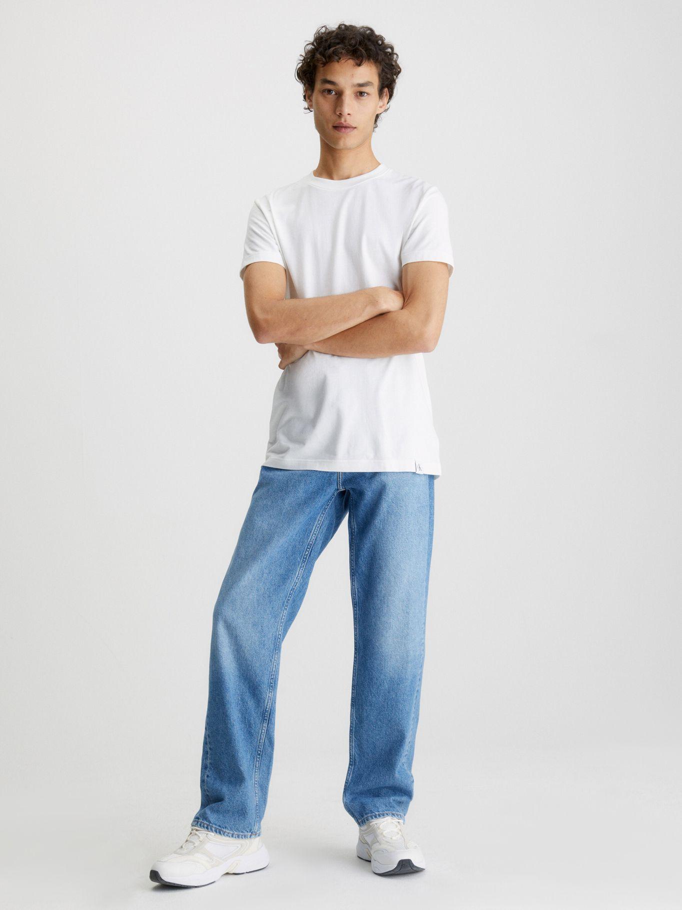 Polera Logo Tab  Blanco Calvin Klein-1