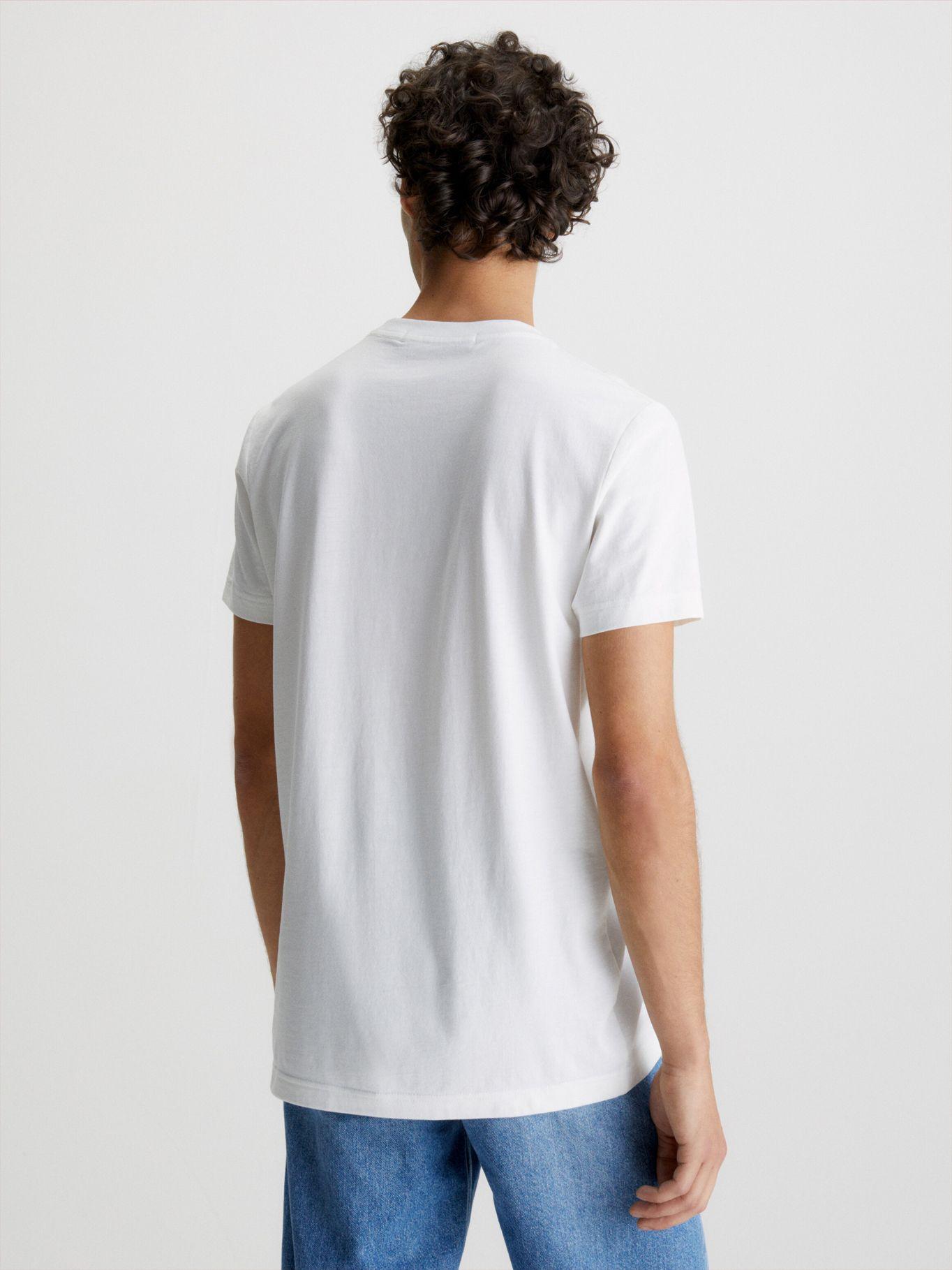 Polera Logo Tab  Blanco Calvin Klein-2