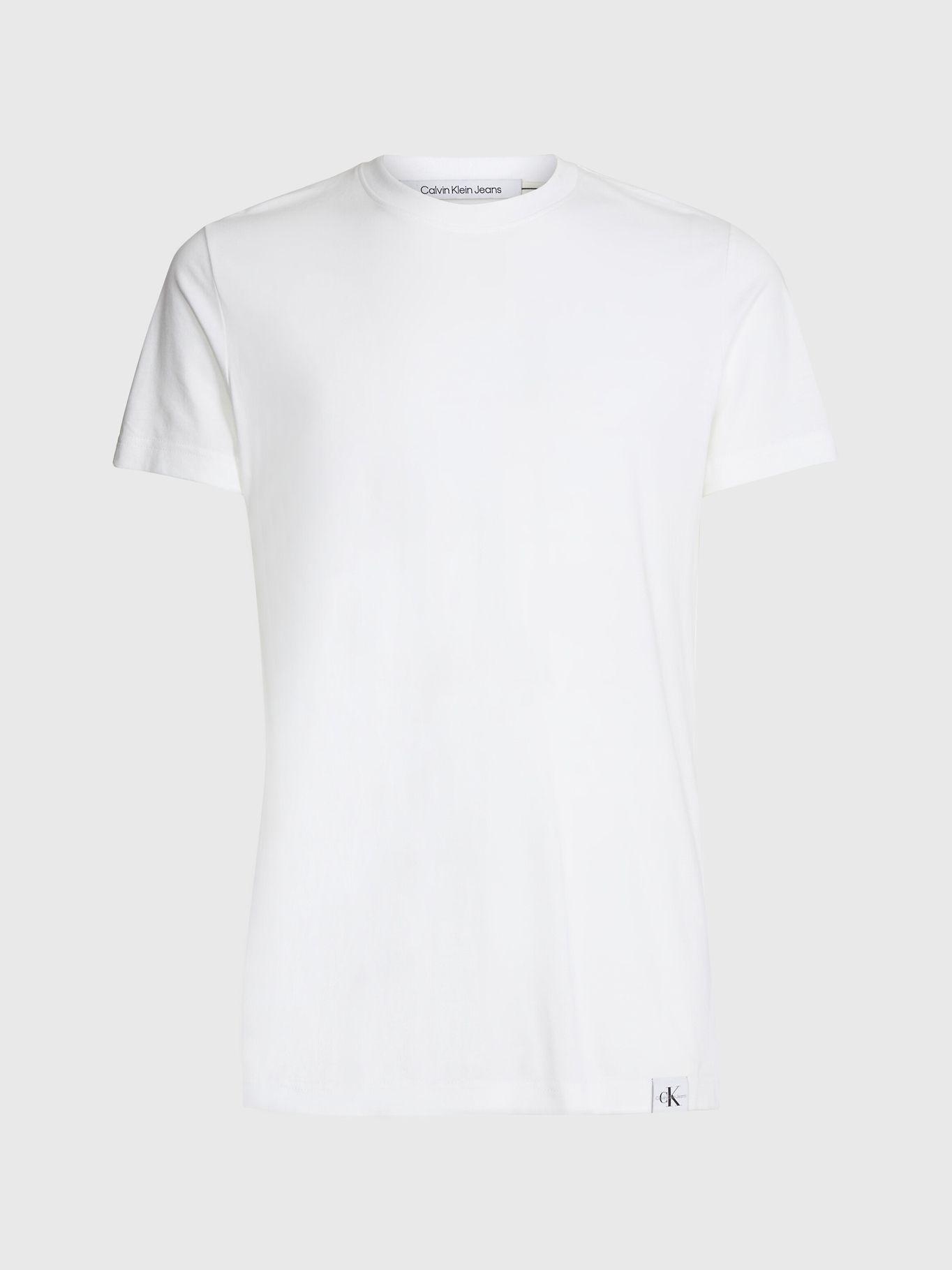 Polera Logo Tab  Blanco Calvin Klein-4