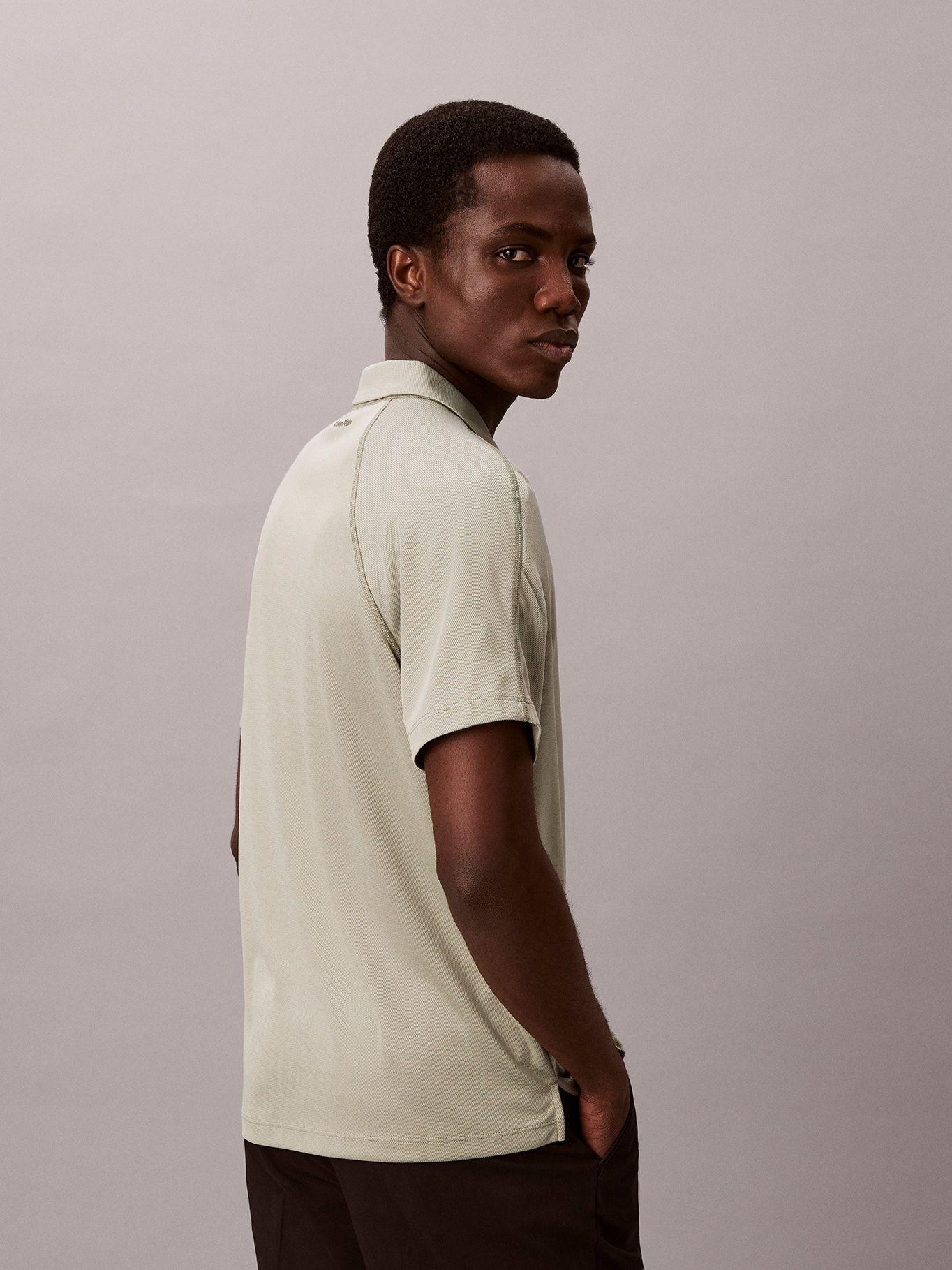 Polo Slim Stretch de Malla Piqué Beige Calvin Klein-2
