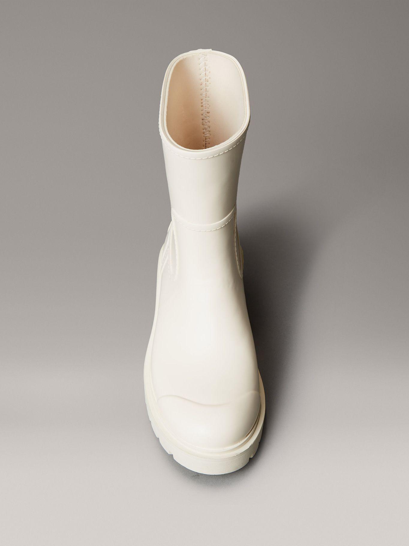 Botas Medianas Impermeable de Caucho Crema Calvin Klein-2