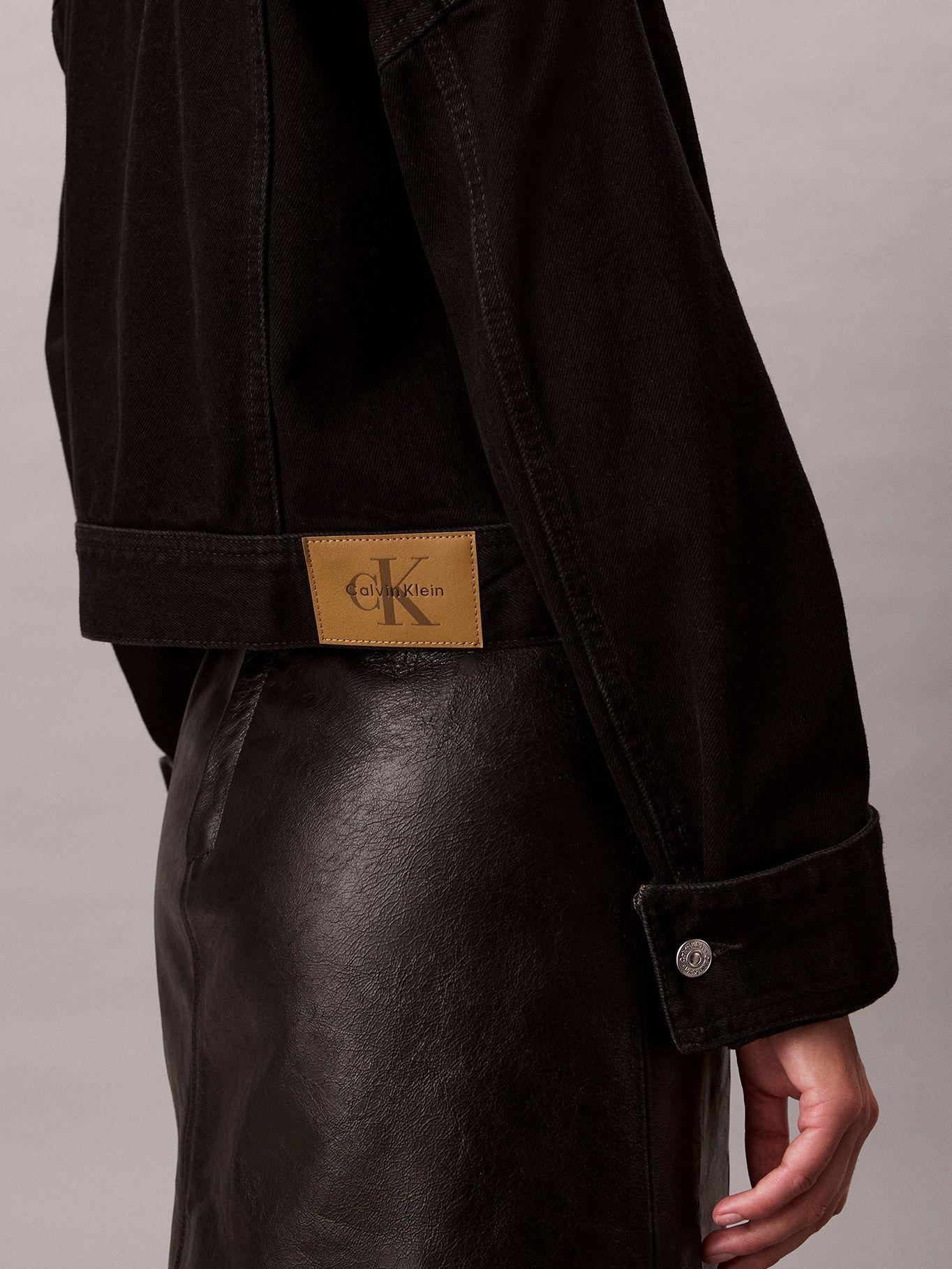 Chaqueta Cropped Denim Negro Calvin Klein-3