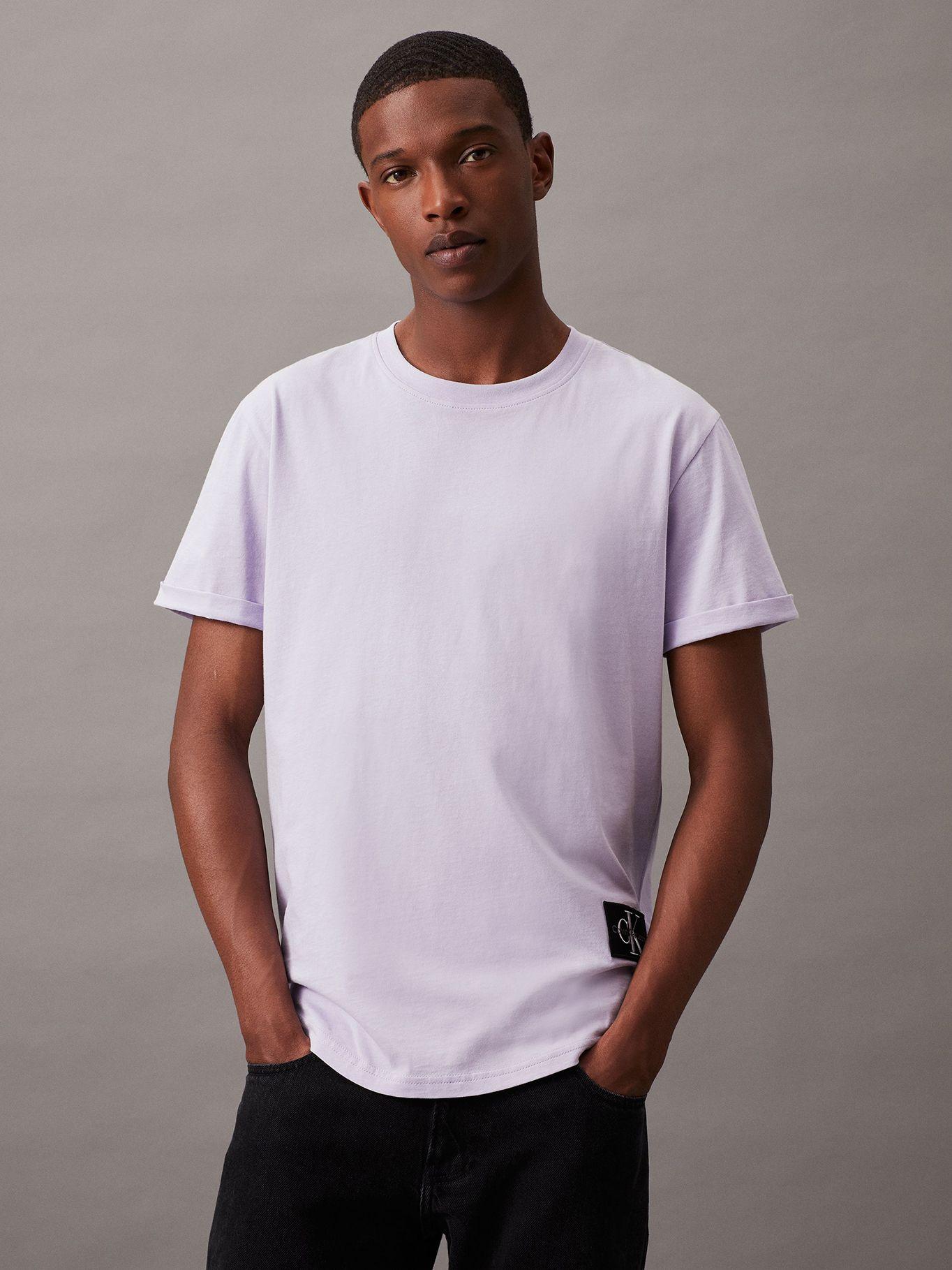 Polera Badge Turn Up Sleeve Blanco Calvin Klein-0