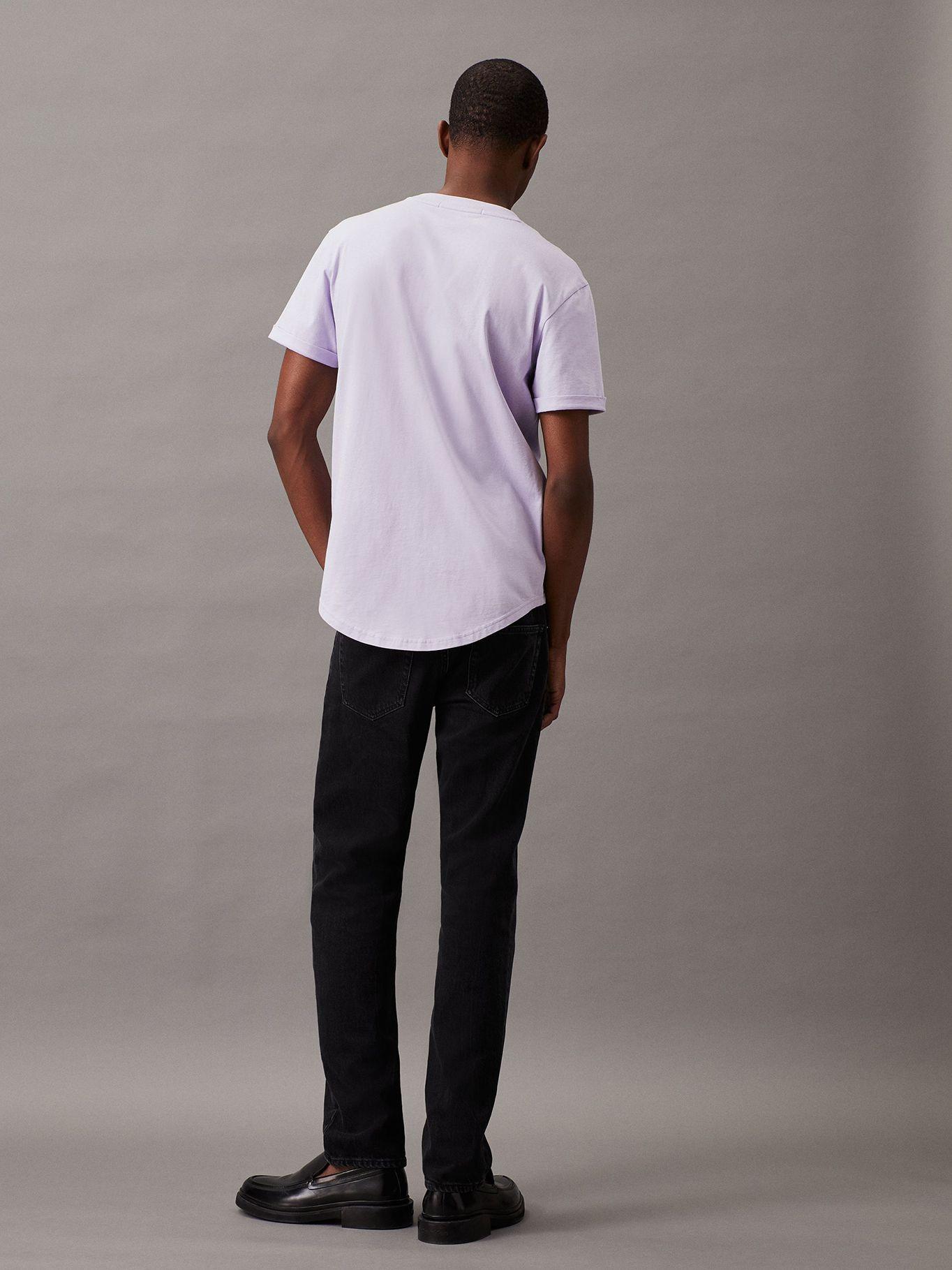 Polera Badge Turn Up Sleeve Blanco Calvin Klein-2