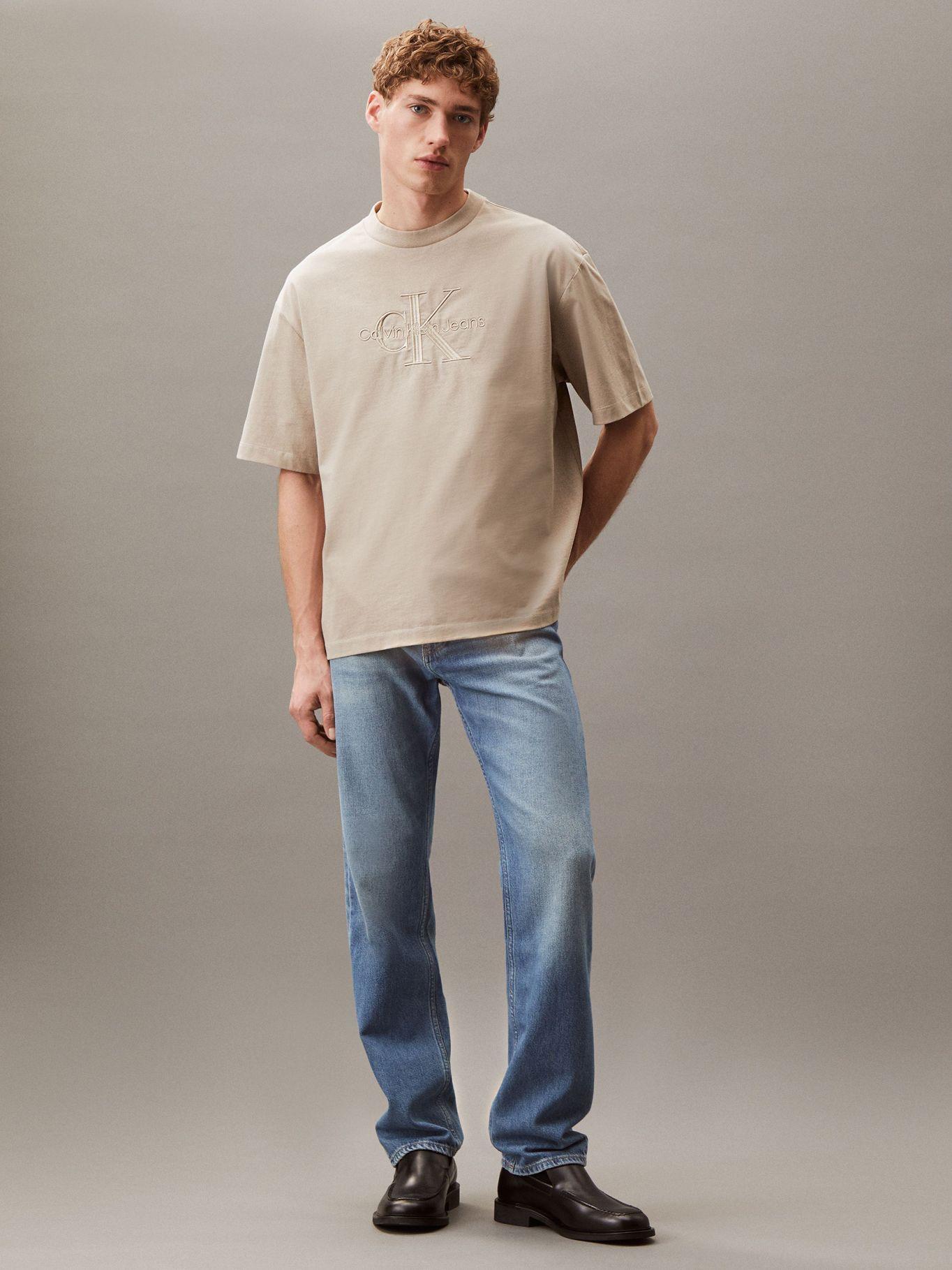 Polera con Logotipo Hero Beige Calvin Klein-1