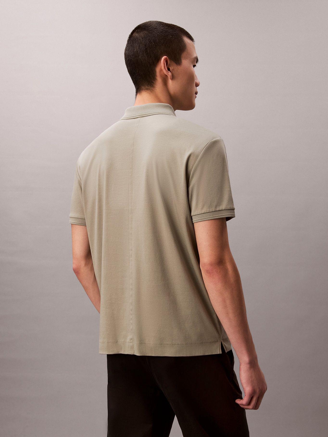 Polo Interlock Mercerizado Verde Calvin Klein-2