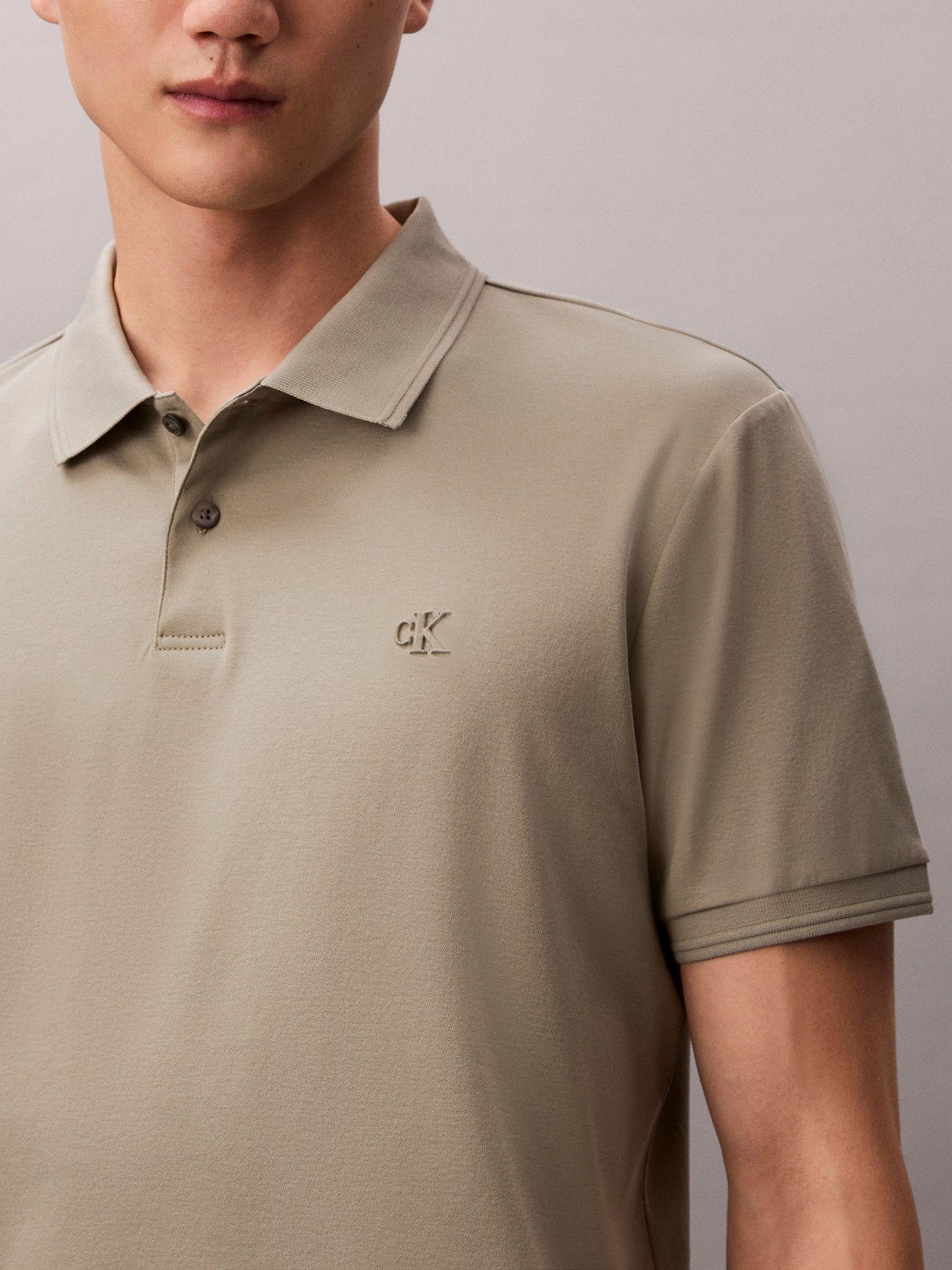 Polo Interlock Mercerizado Verde Calvin Klein-4