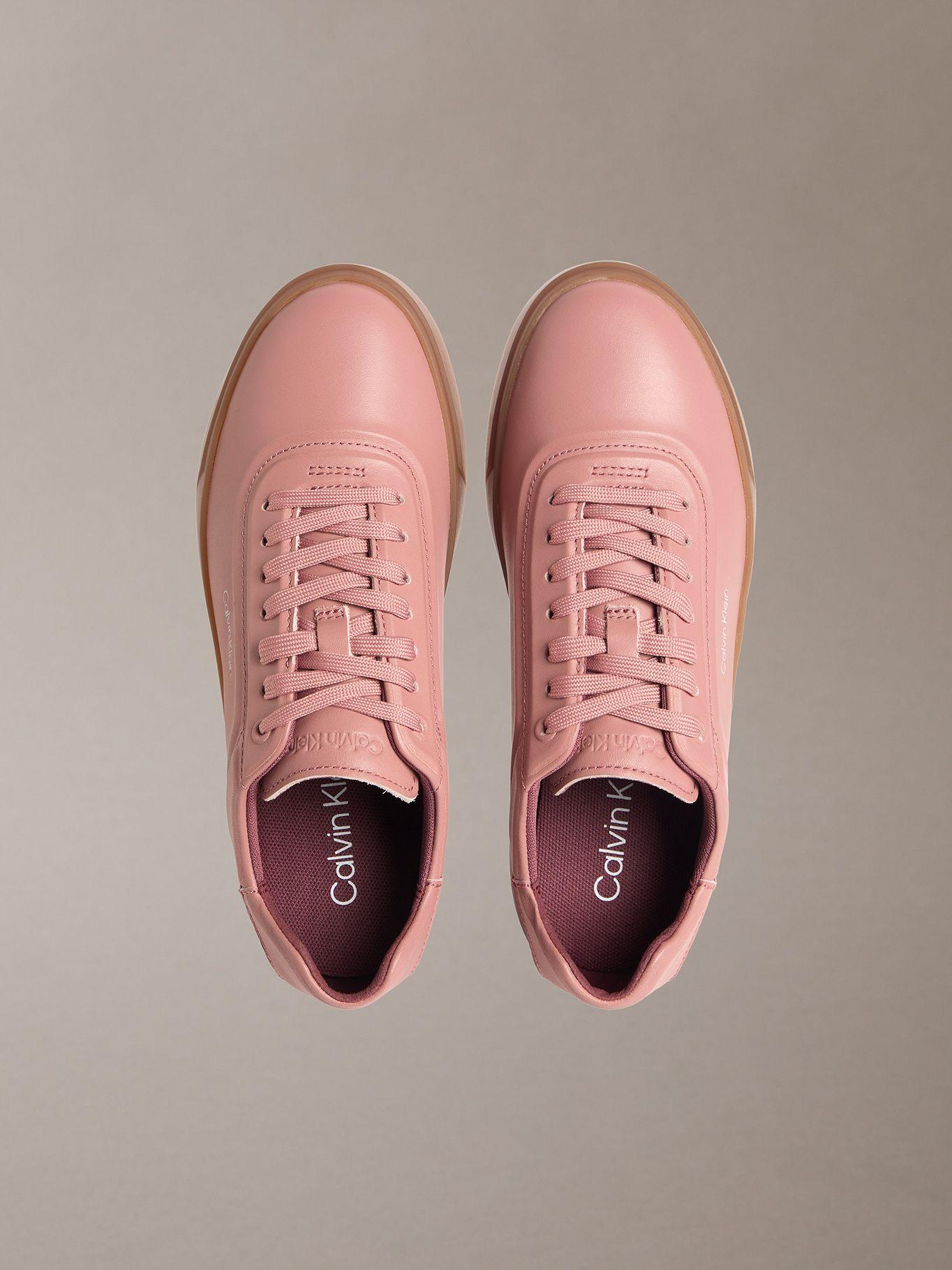 Zapatillas de Cuero Oxford Rosado Calvin Klein Mujer-2