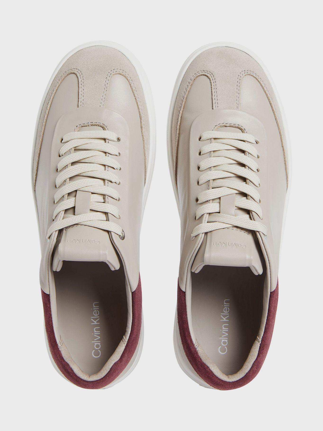 Zapatillas Cuero Cup sole Lace Mix Beige Calvin Klein-2