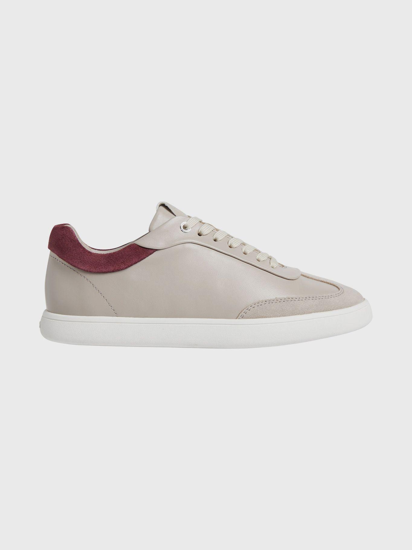 Zapatillas Cuero Cup sole Lace Mix Beige Calvin Klein-4