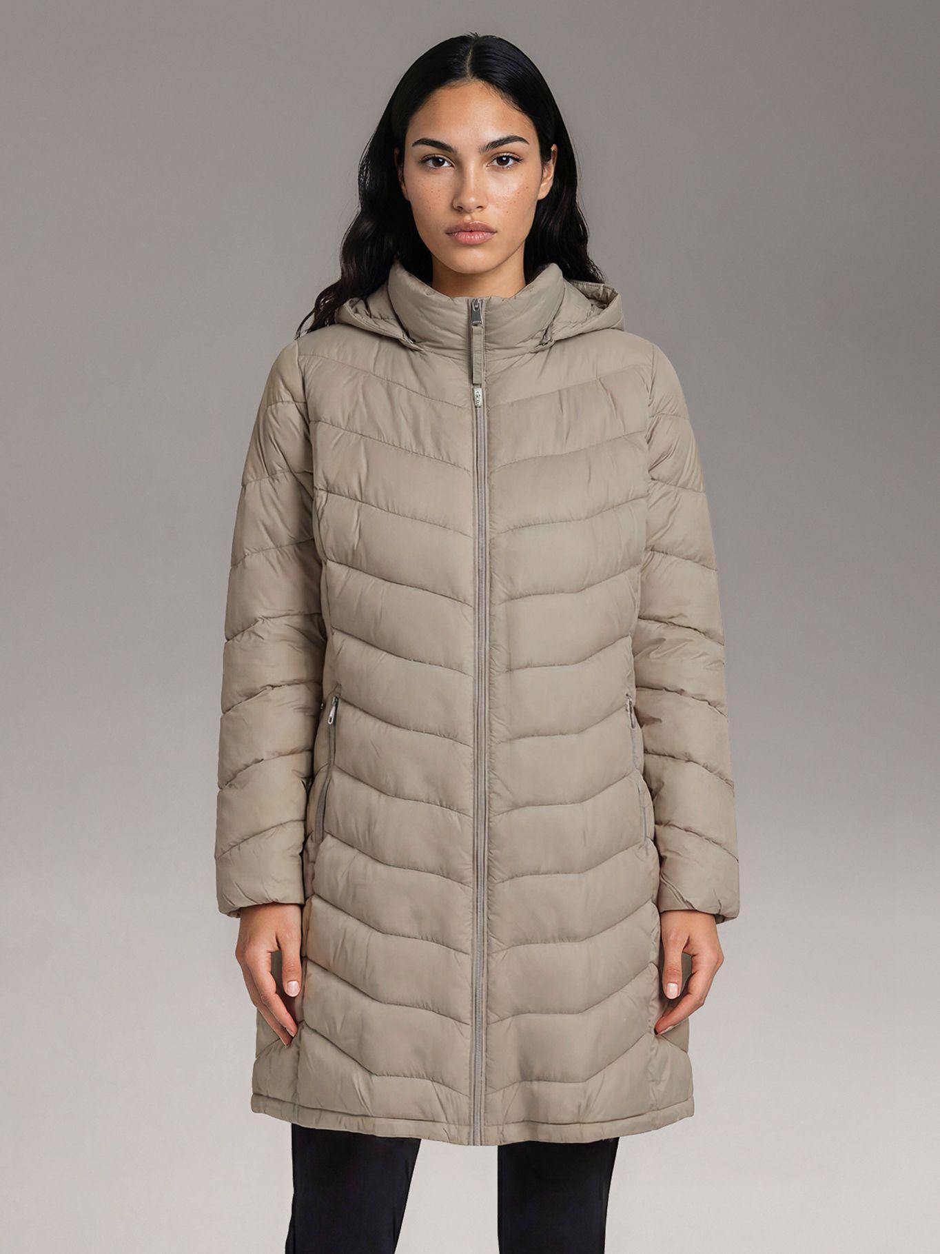 Parka Ligera Acolchada Beige Calvin Klein-0
