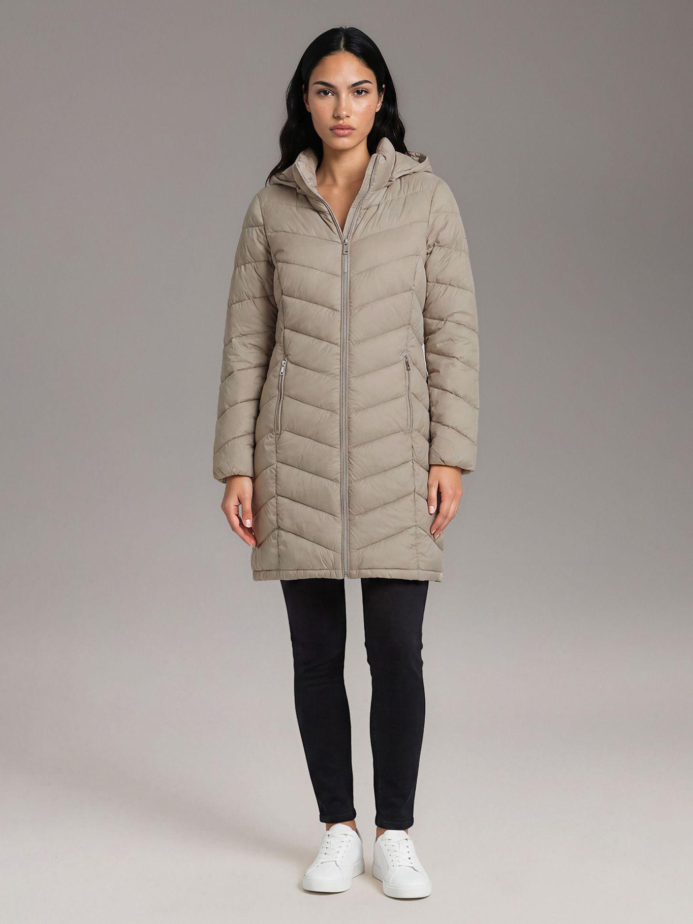 Parka Ligera Acolchada Beige Calvin Klein-1