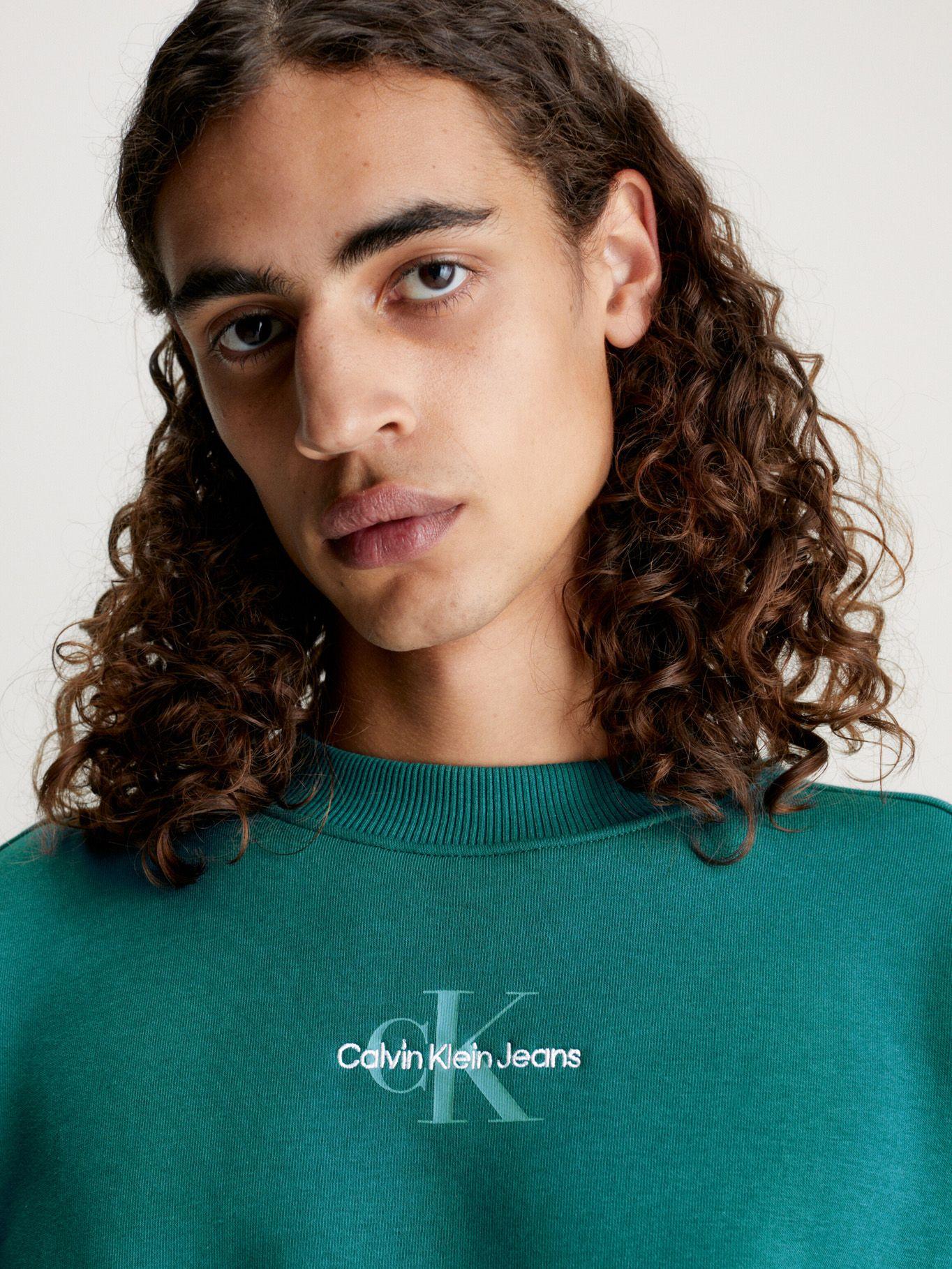 Polerón Monologo Crew Neck Verde Calvin Klein-3