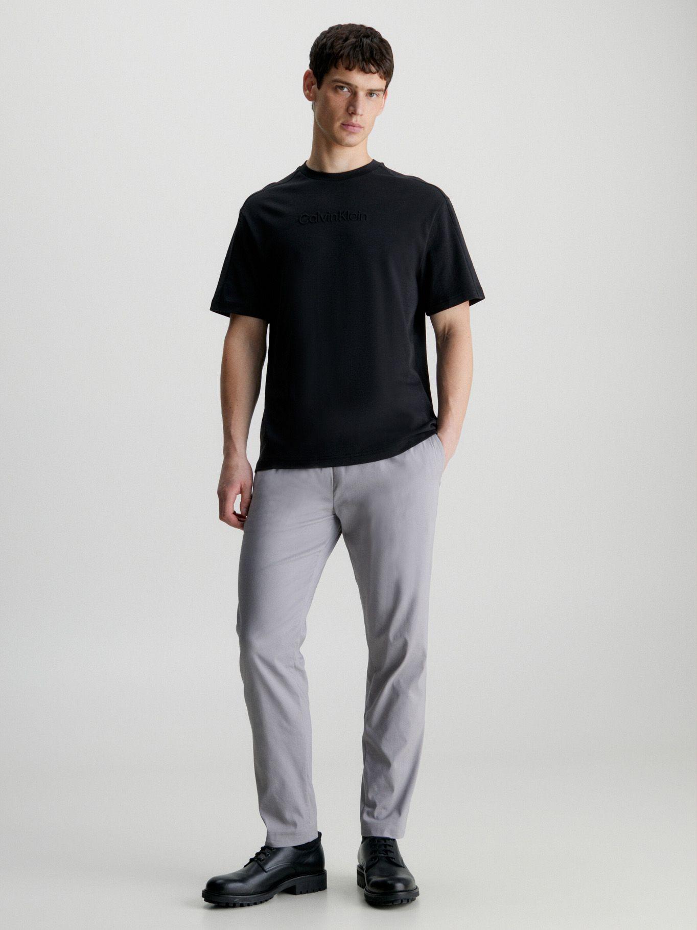 Polera Embossed Comfort Negro Calvin Klein-1