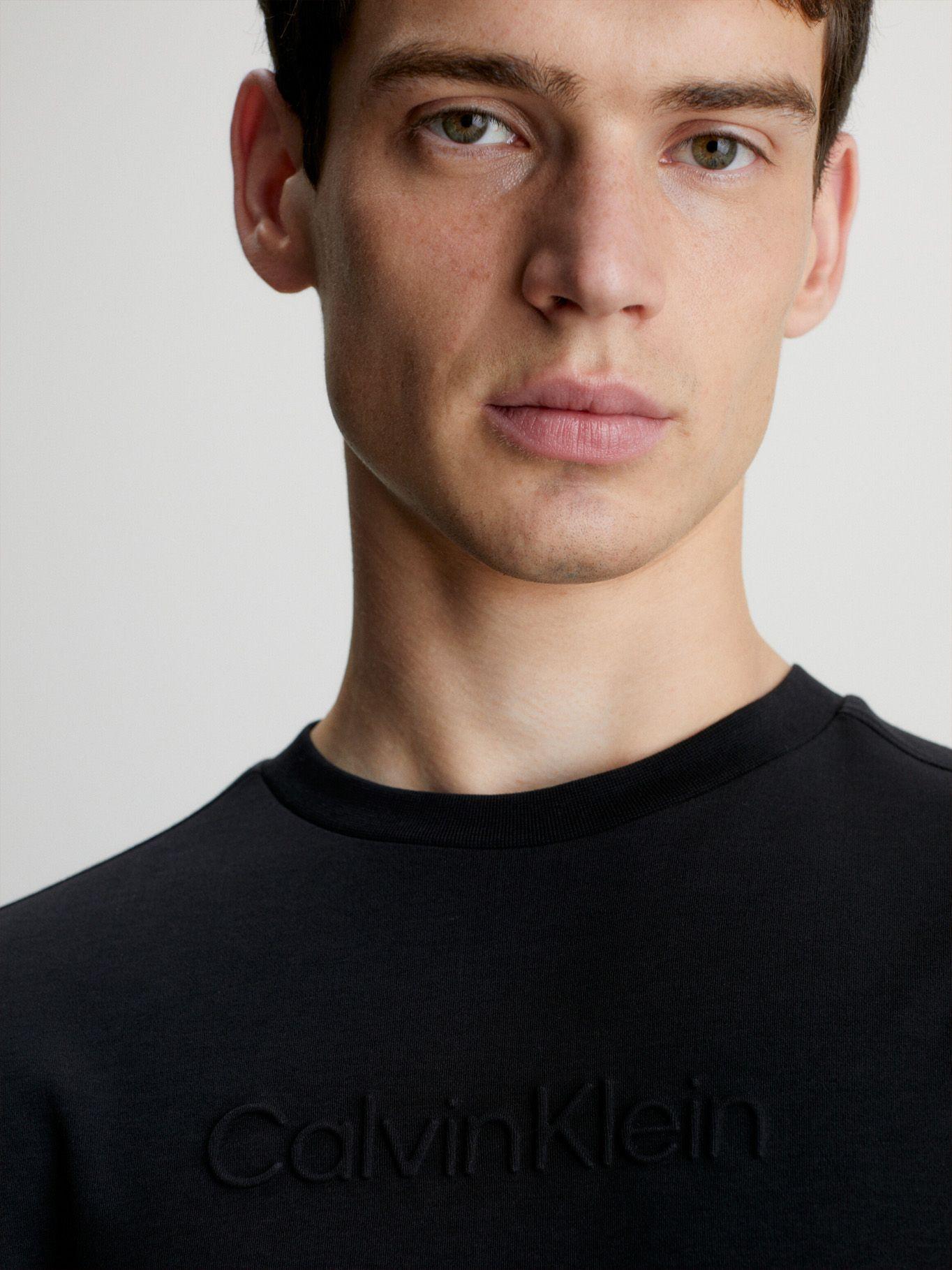 Polera Embossed Comfort Negro Calvin Klein-3