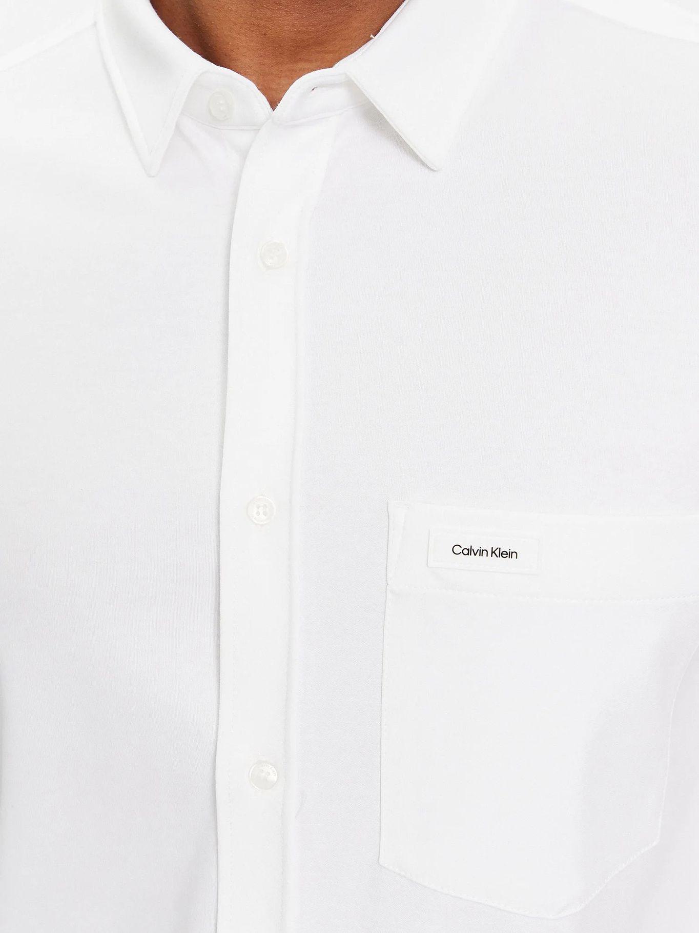 Camisa Slim Fit Liquid Touch Blanco Calvin Klein-3