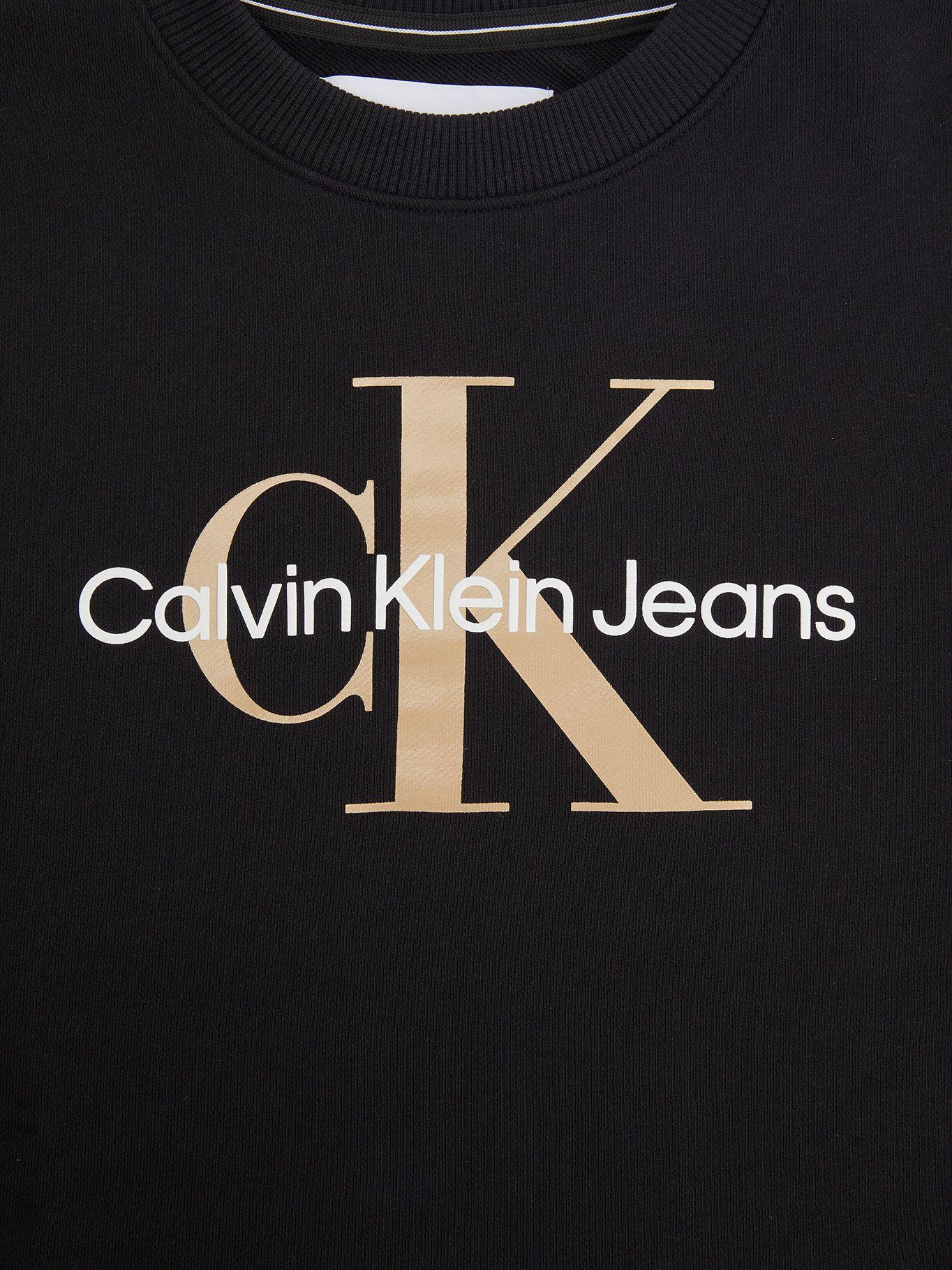 Polerón Boxy Monogram Negro Calvin Klein-5