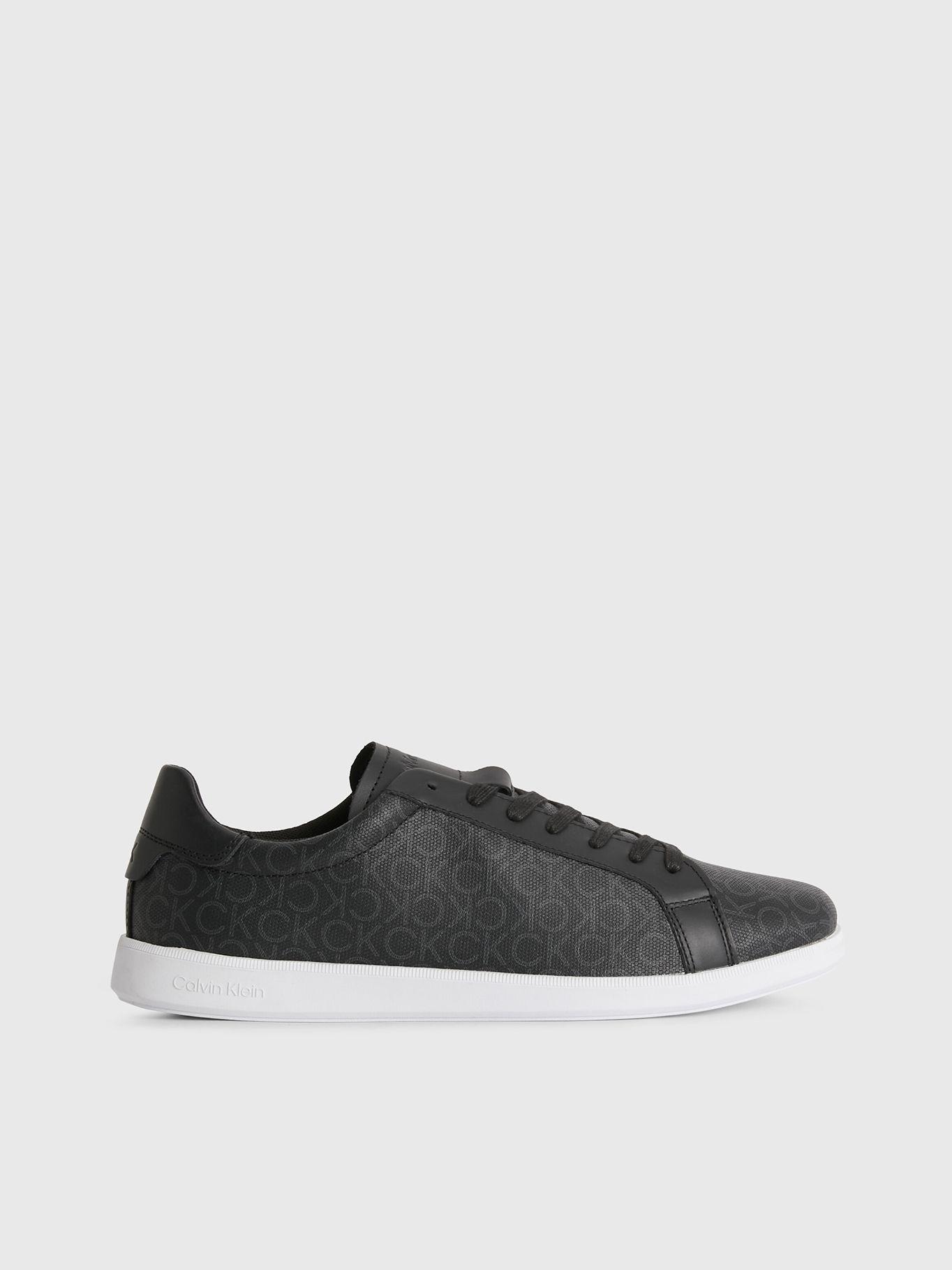 Zapatilla Low Top Lace Up Mono Negro Calvin Klein-4