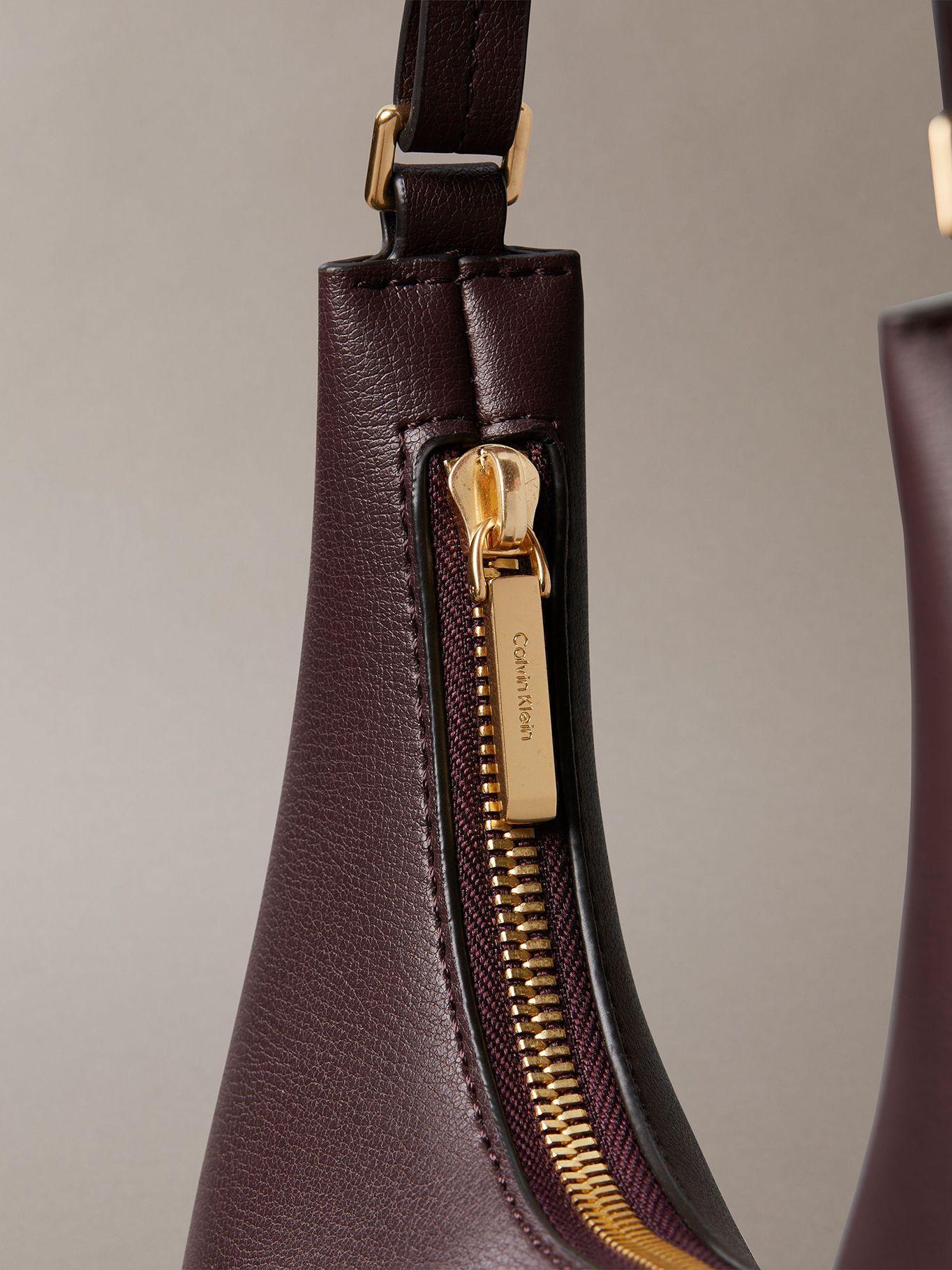 Cartera Hombro Y Detalles Metálicos Marrón Calvin Klein-4