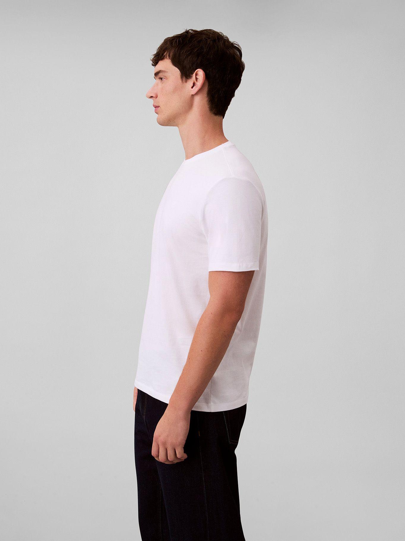 Polera con Micro Monograma Bordado Blanco Calvin Klein-3