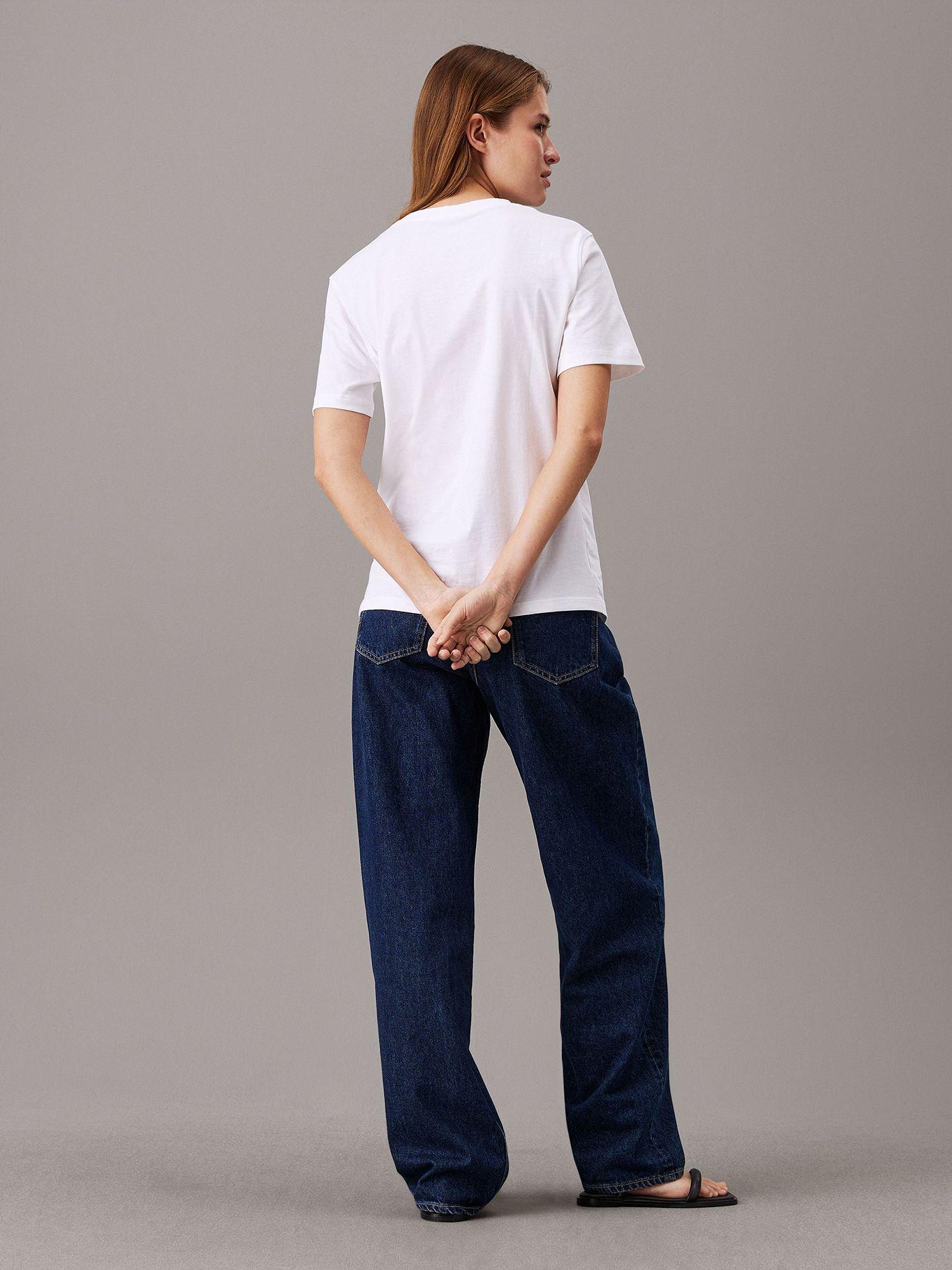Polera Ck Embro Badge Regular Blanco Calvin Klein-2