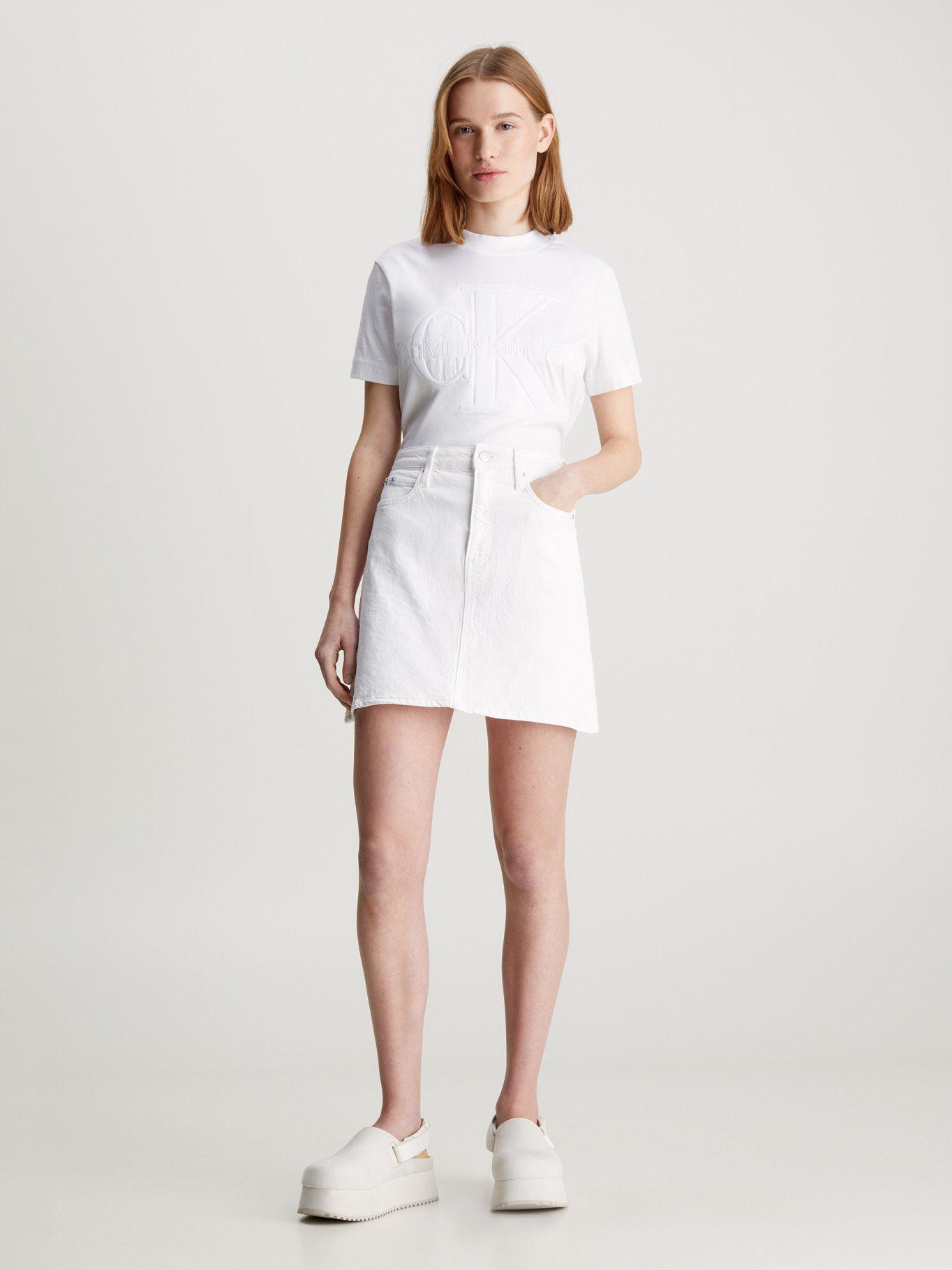 Polera Premium Monologo Short Blanco Calvin Klein-1