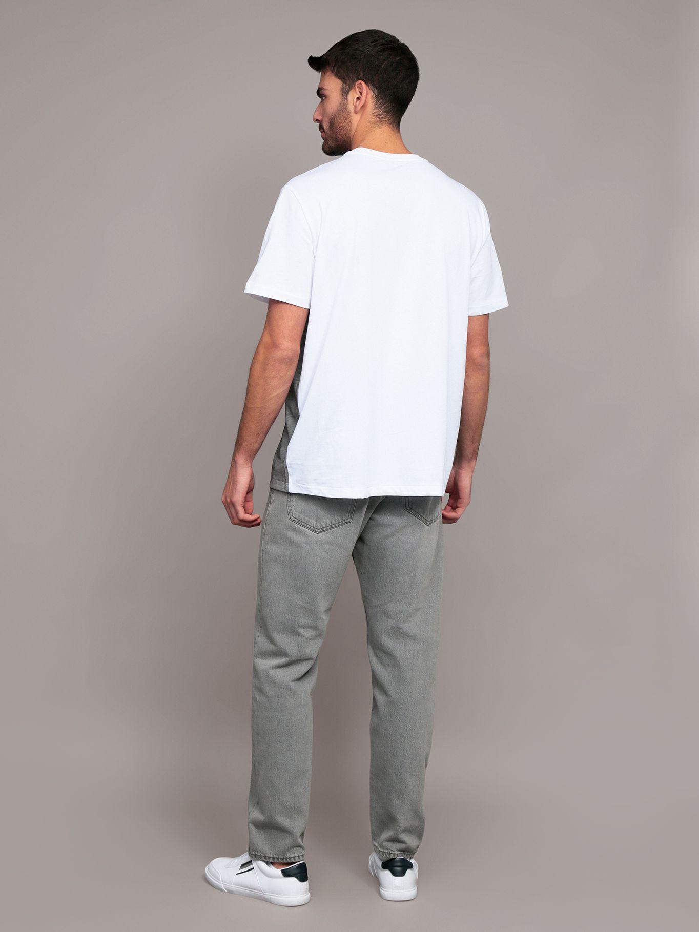 Polera Texture Blocked Piping Gris Calvin Klein-2
