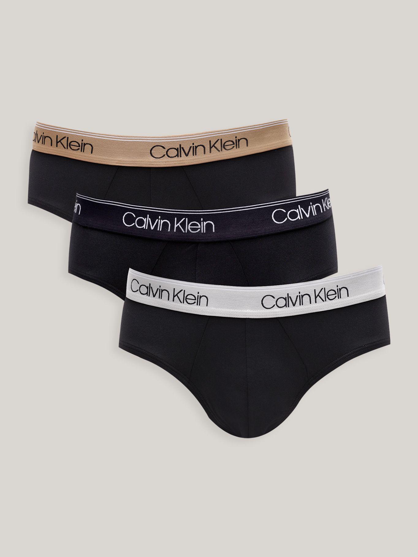 Pack 3 Slips Micro Stretch Negro Calvin Klein-0