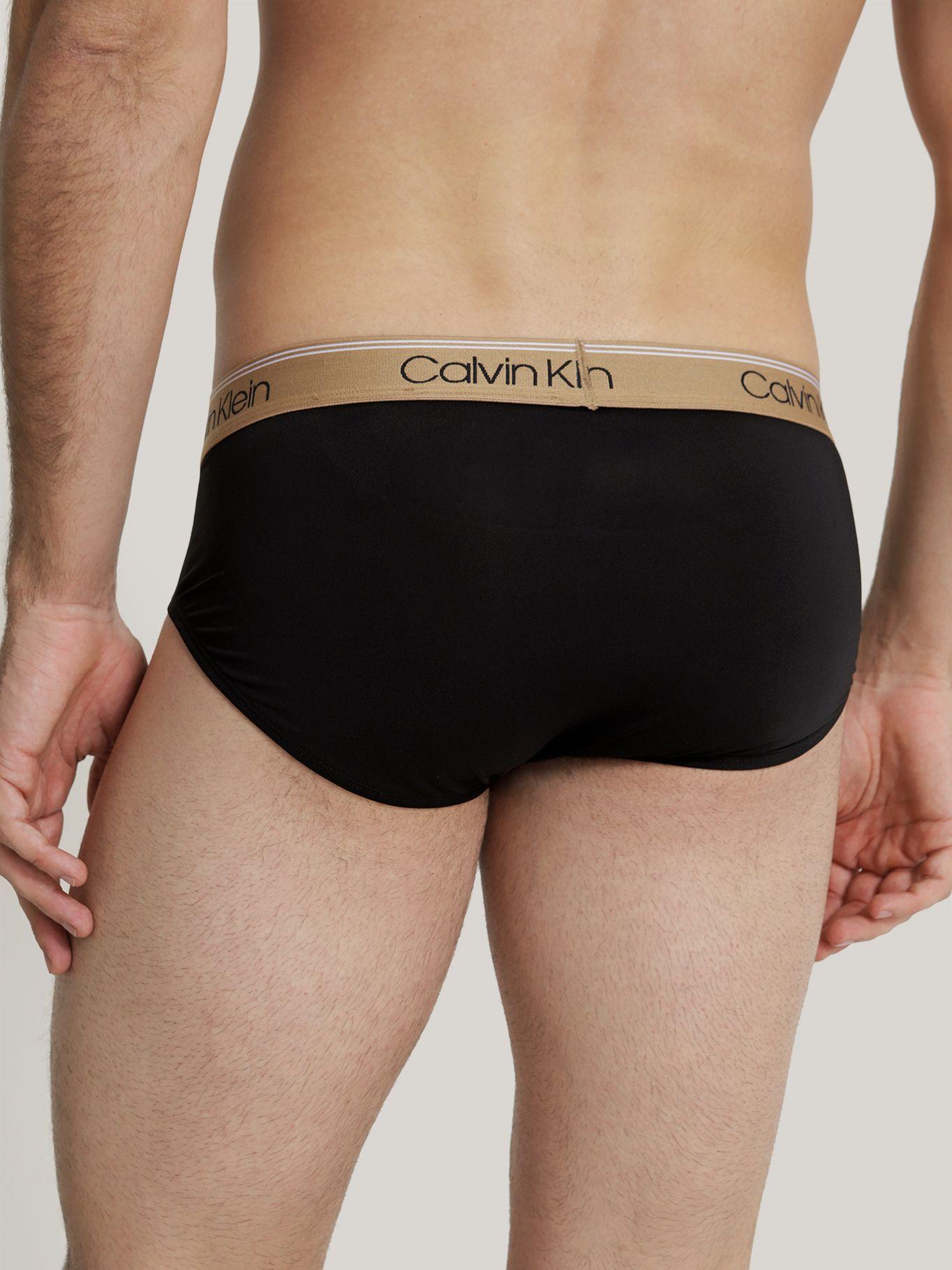 Pack 3 Slips Micro Stretch Negro Calvin Klein-4