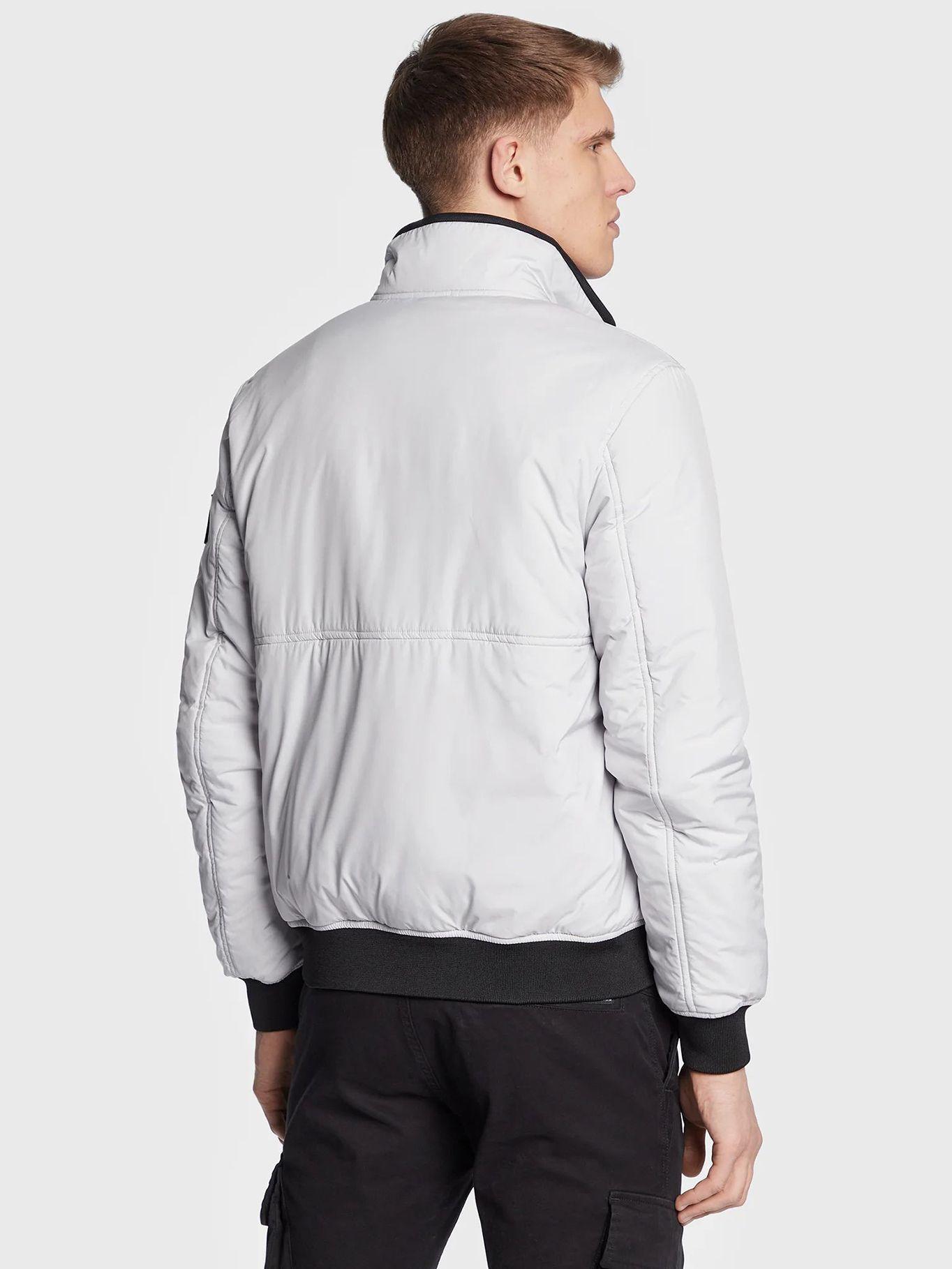 Chaqueta con cierre de cremallera y relleno reciclado Blanco Calvin Klein-2