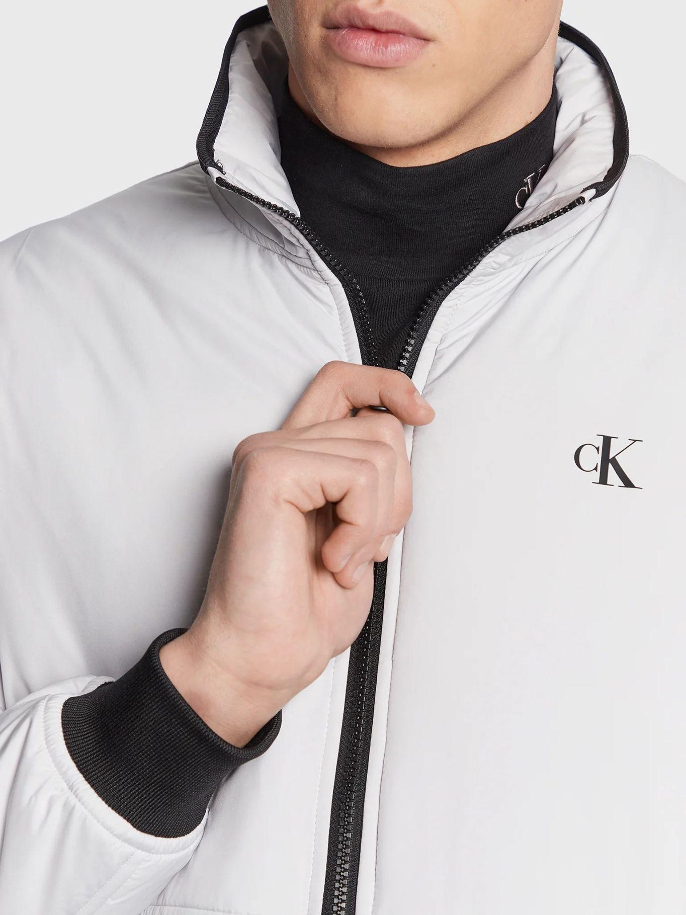 Chaqueta con cierre de cremallera y relleno reciclado Blanco Calvin Klein-3