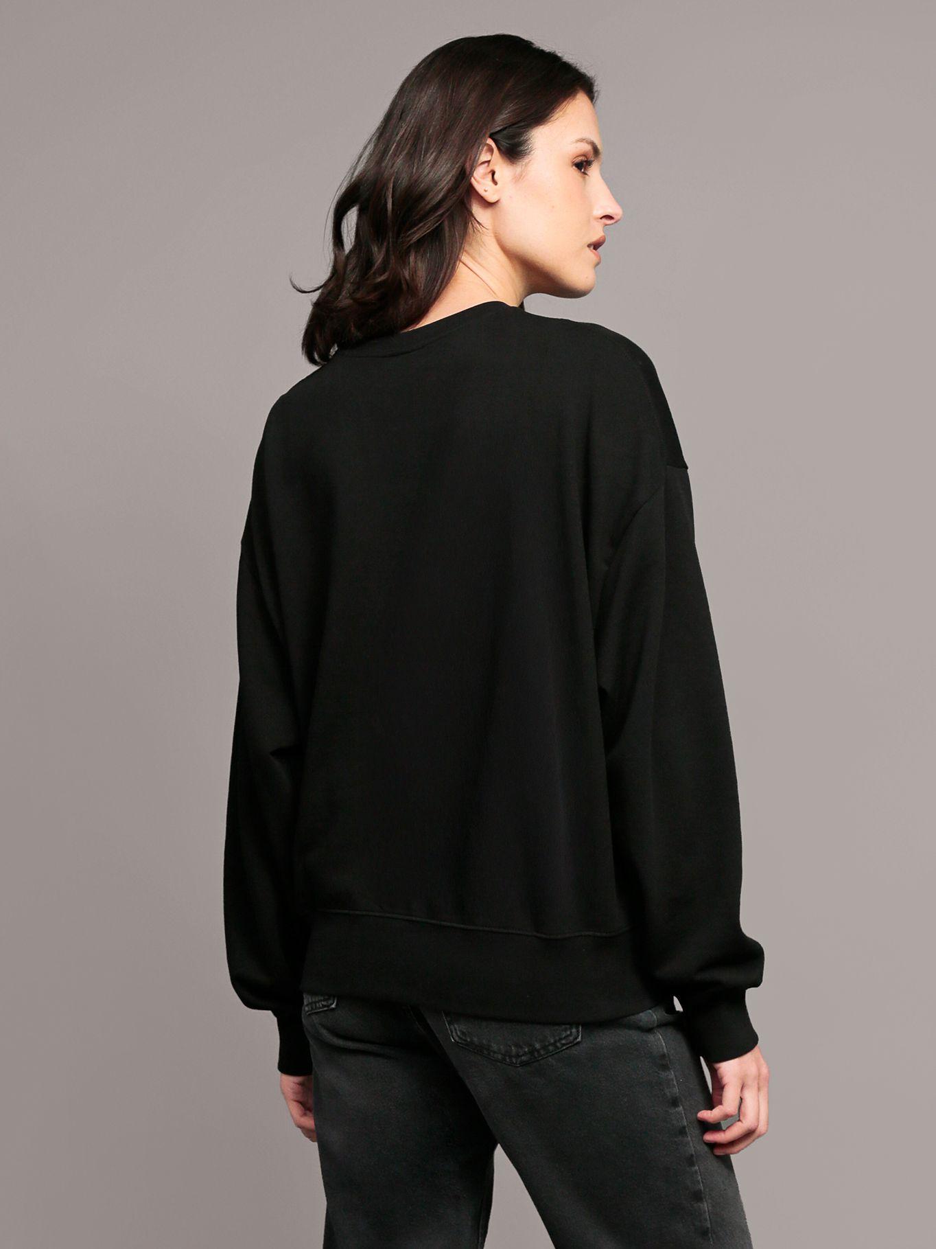 Polerón Monogram Terry Negro Calvin Klein-3