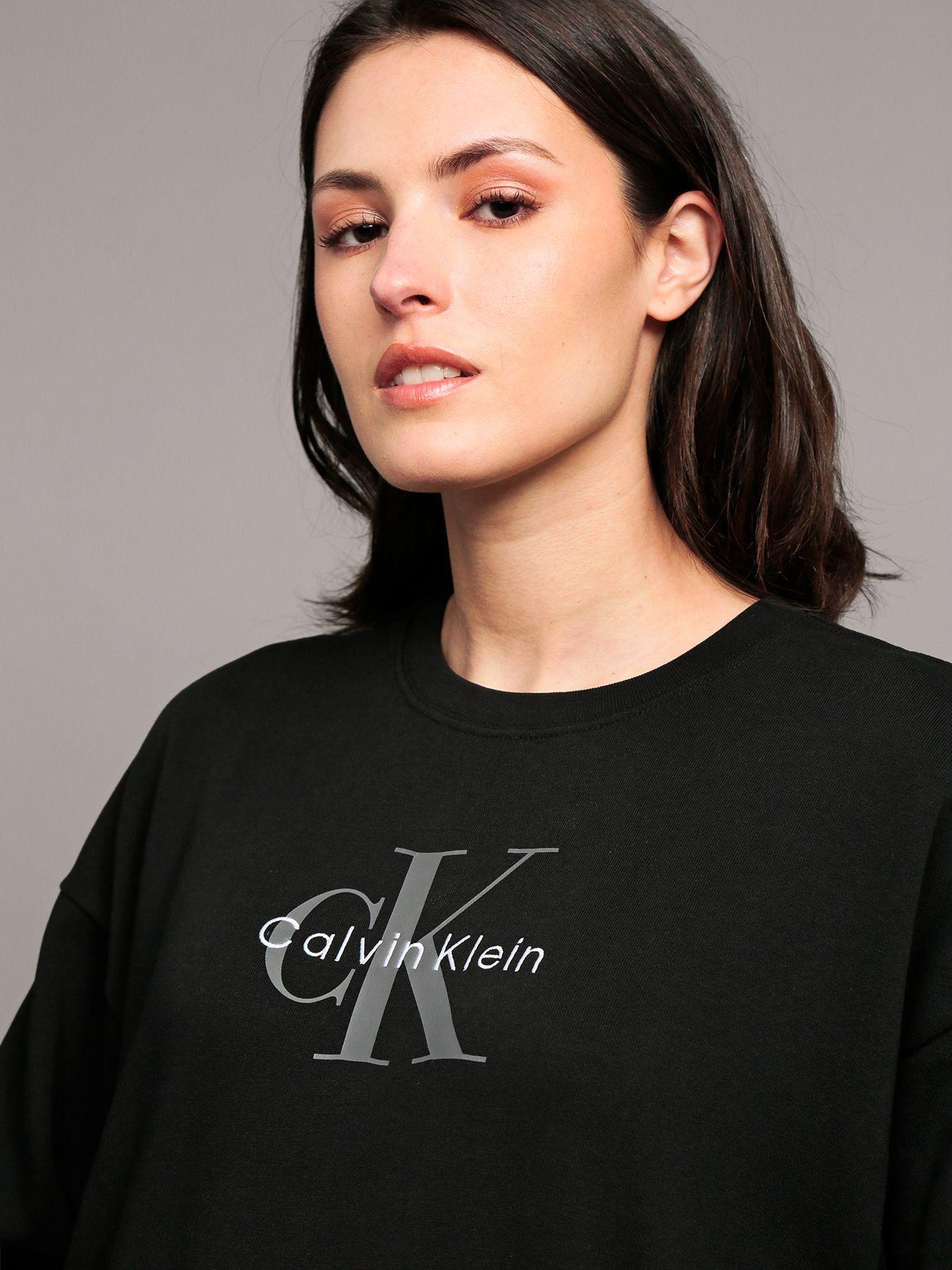 Polerón Monogram Terry Negro Calvin Klein-4