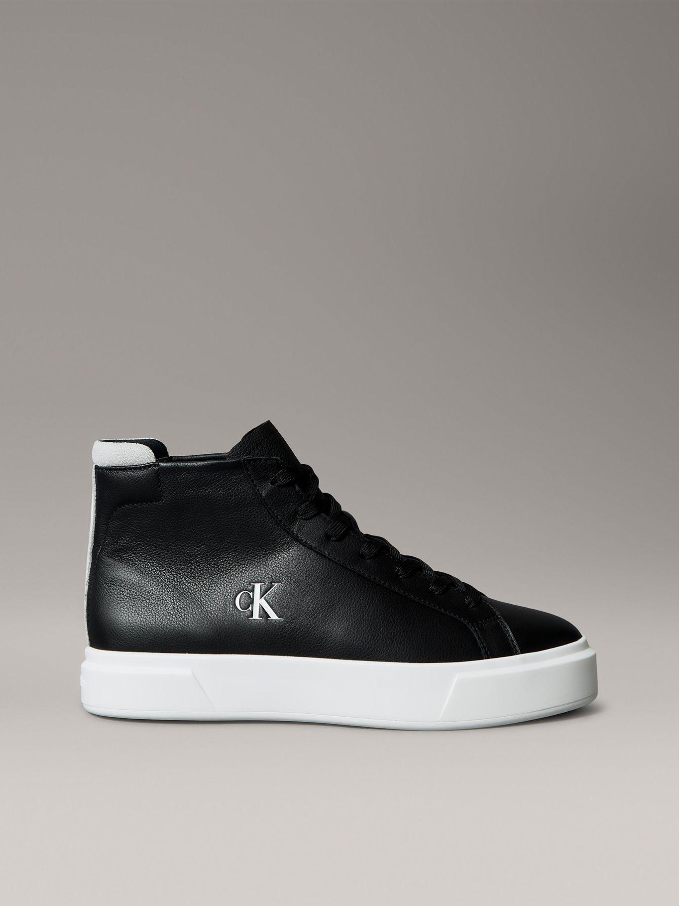 Zapatillas de Cuero Basket Cupsole Negro Calvin Klein-4