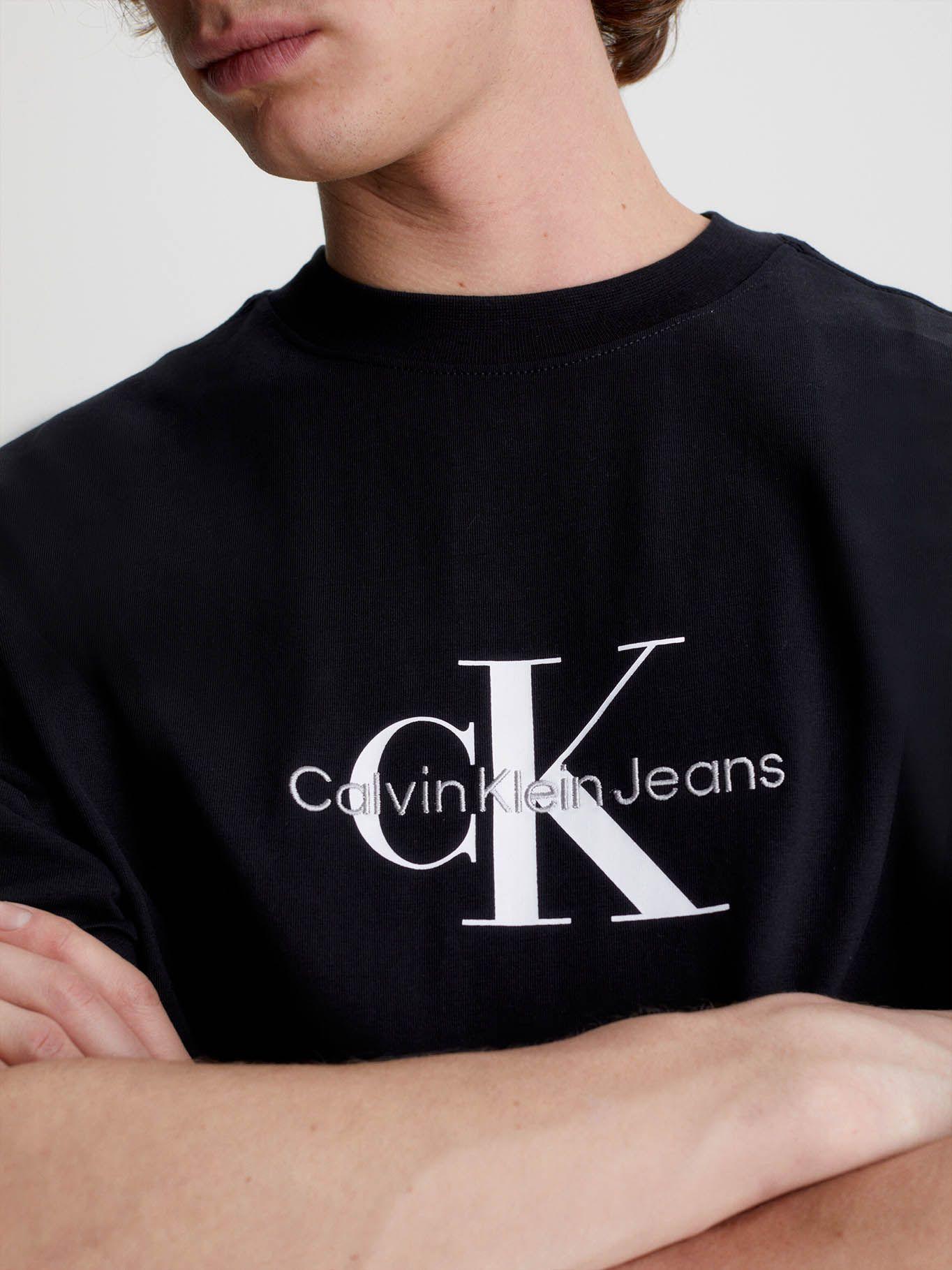 Camiseta oversized con monograma Negro Calvin Klein-3