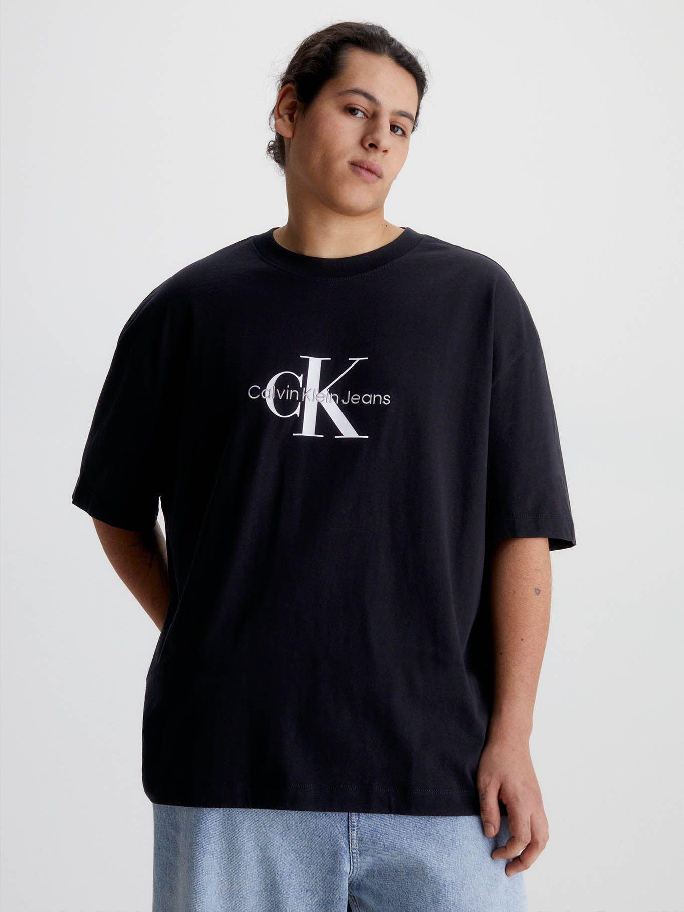 Camiseta oversized con monograma Negro Calvin Klein-4