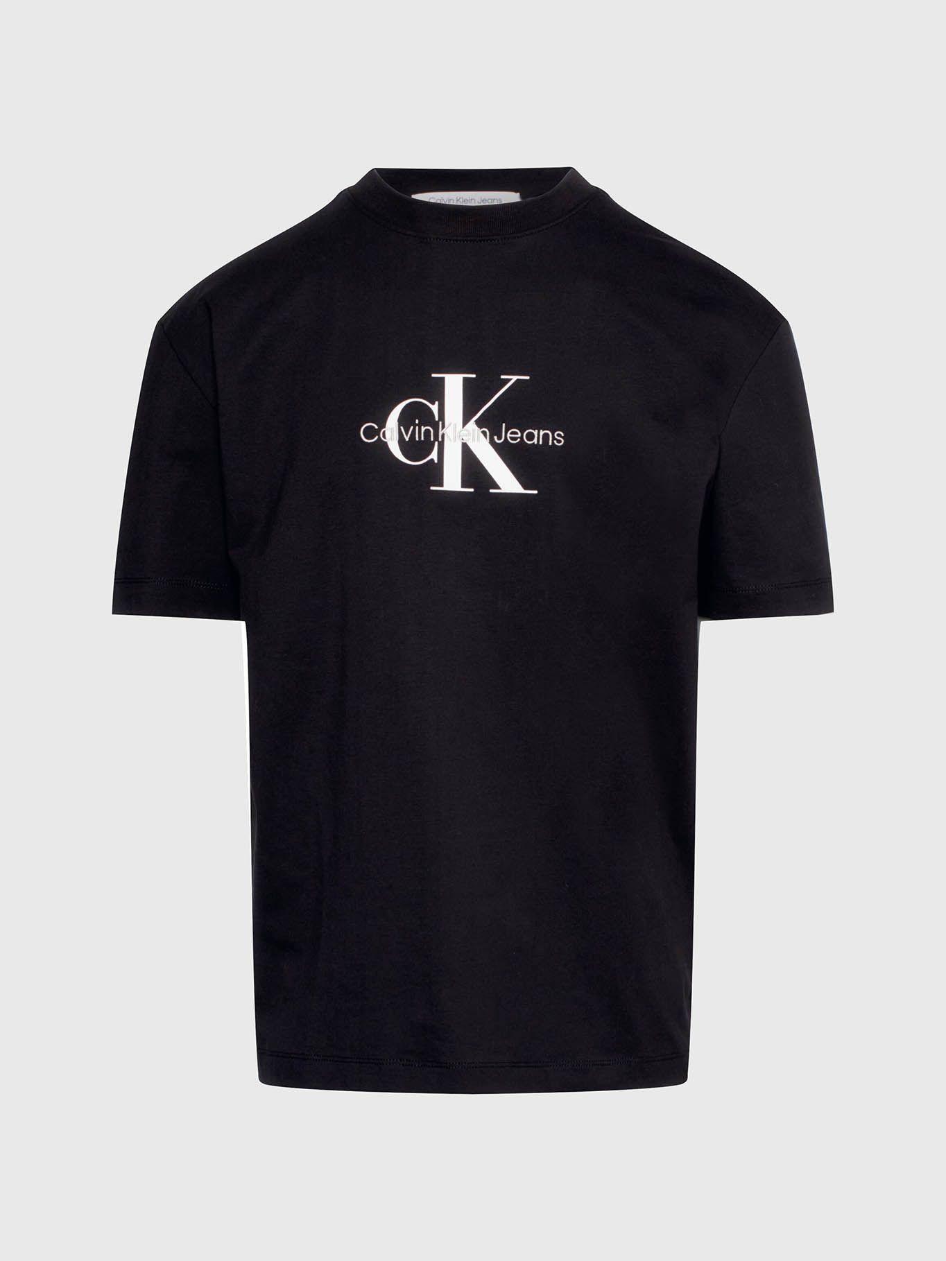 Camiseta oversized con monograma Negro Calvin Klein-5