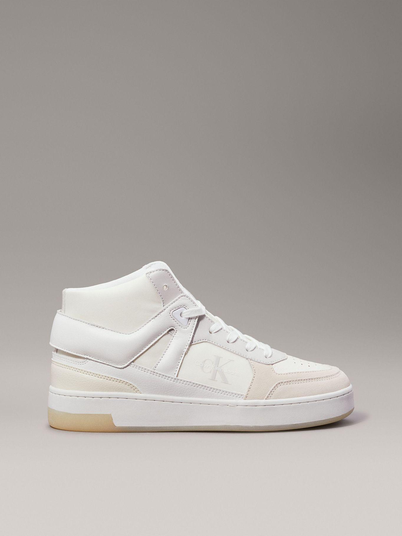 Zapatilla Basket Cupsole High Mix Beige Calvin Klein-4
