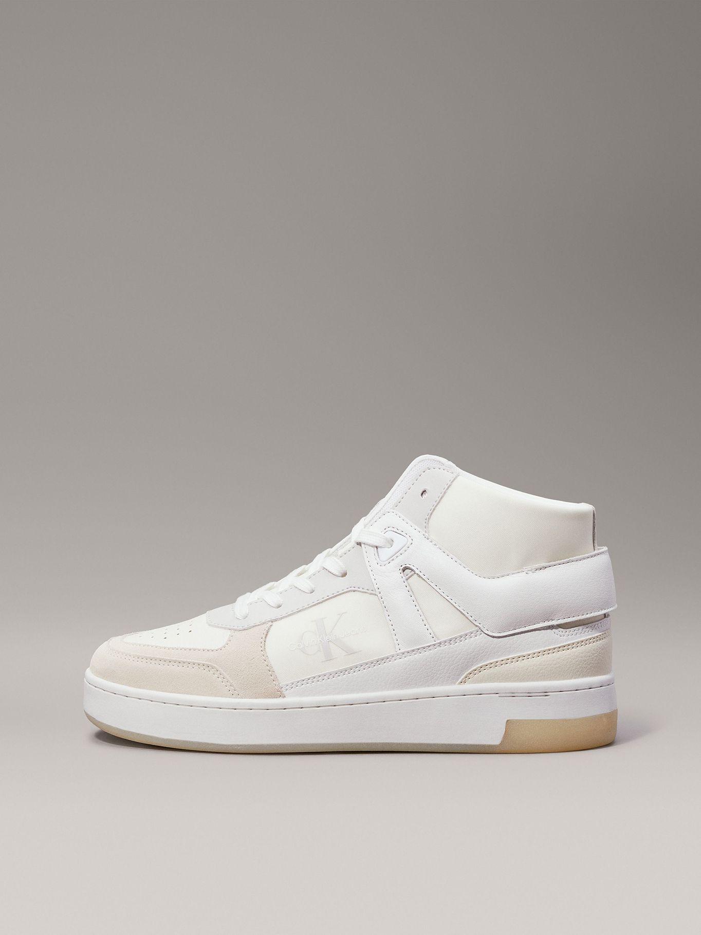 Zapatilla Basket Cupsole High Mix Beige Calvin Klein-5