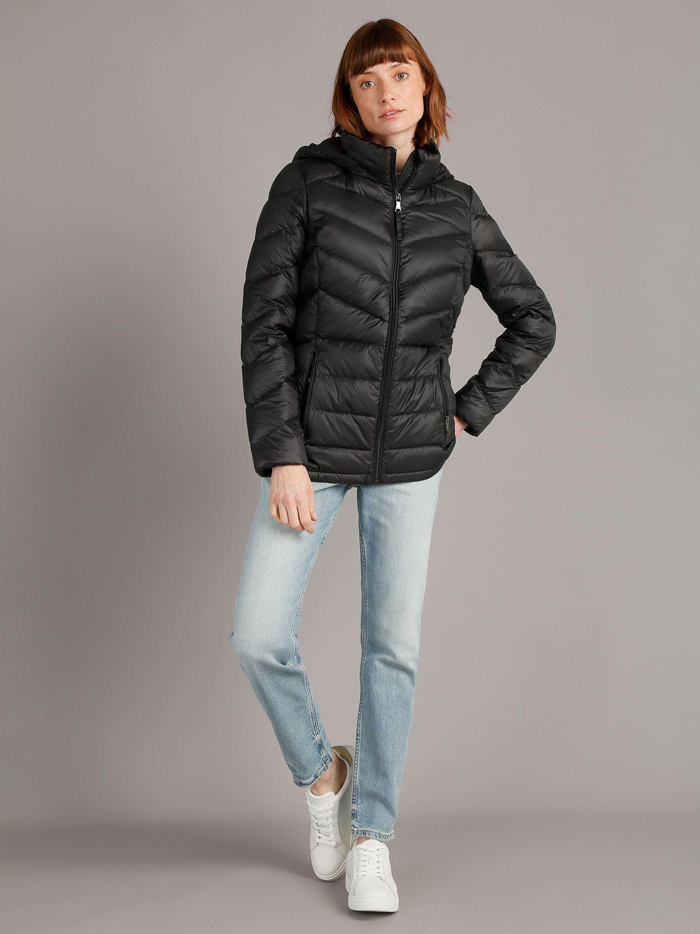Parka Down Packable Negro Calvin Klein-1