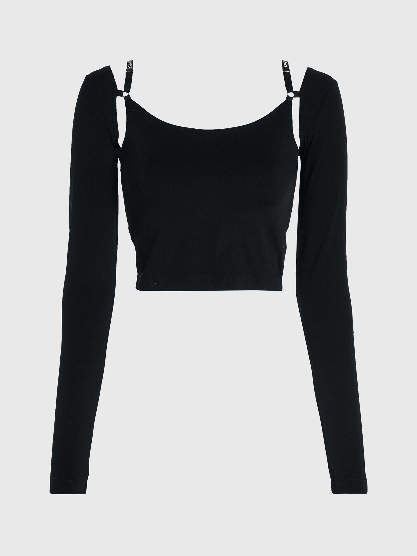 Blusa Ls Strap Detail Negro-4