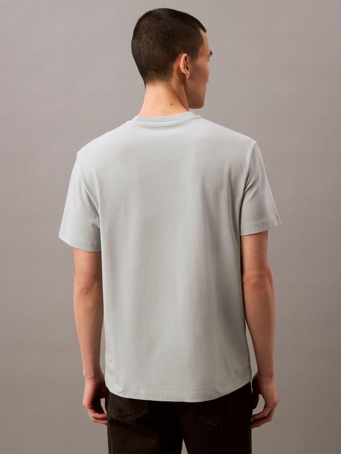 Polera Regular con Logotipo Gris Calvin Klein-2