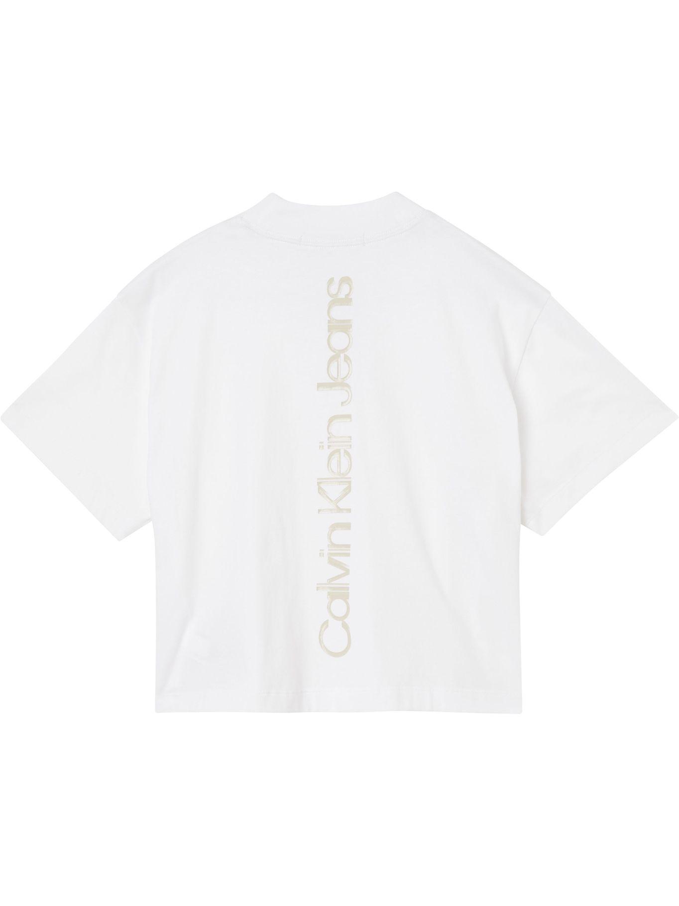 Polera Vertical Faded Logo Blanco Calvin Klein-1