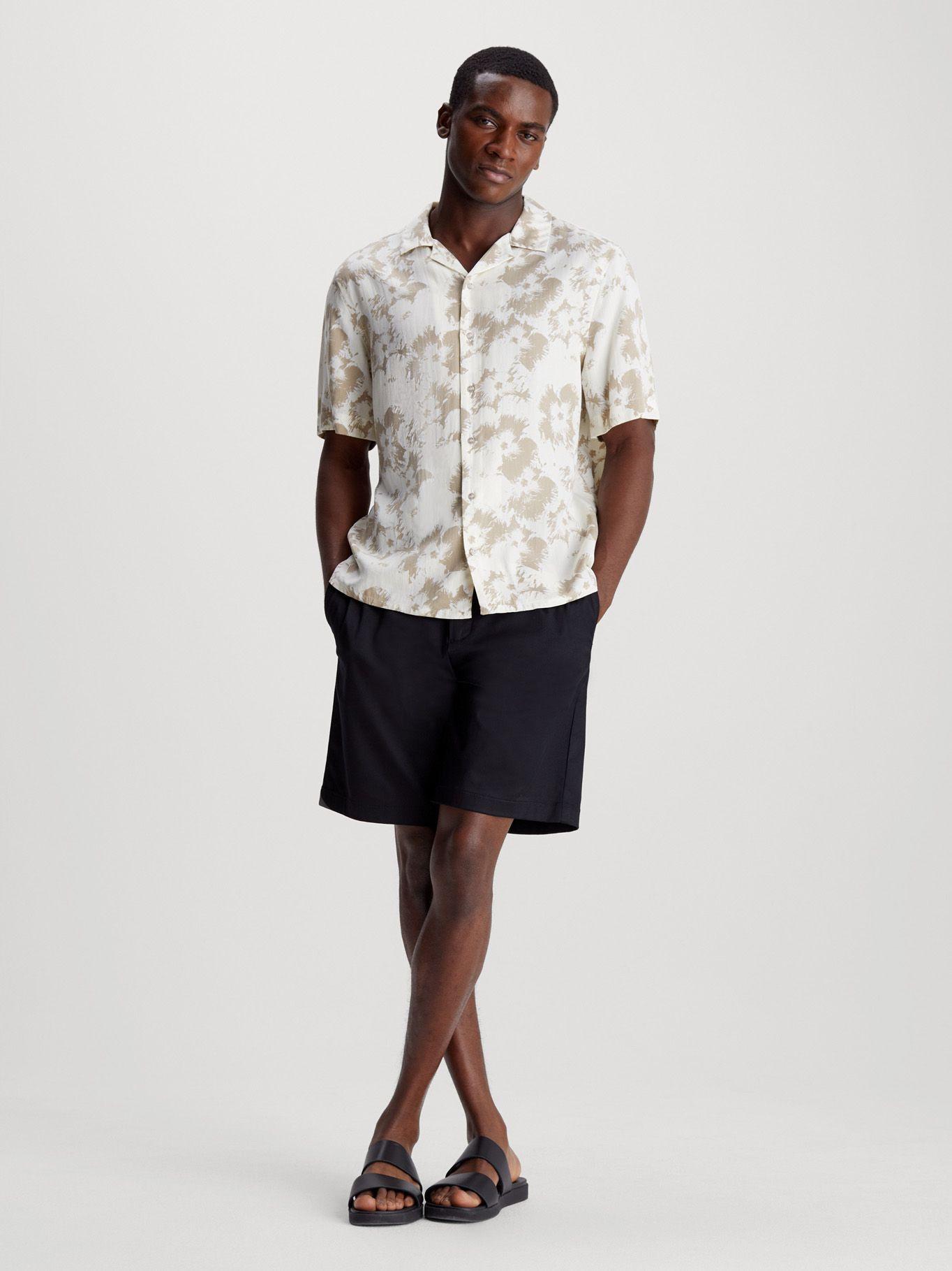 Camisa Viscose Flower Blanco Calvin Klein-1